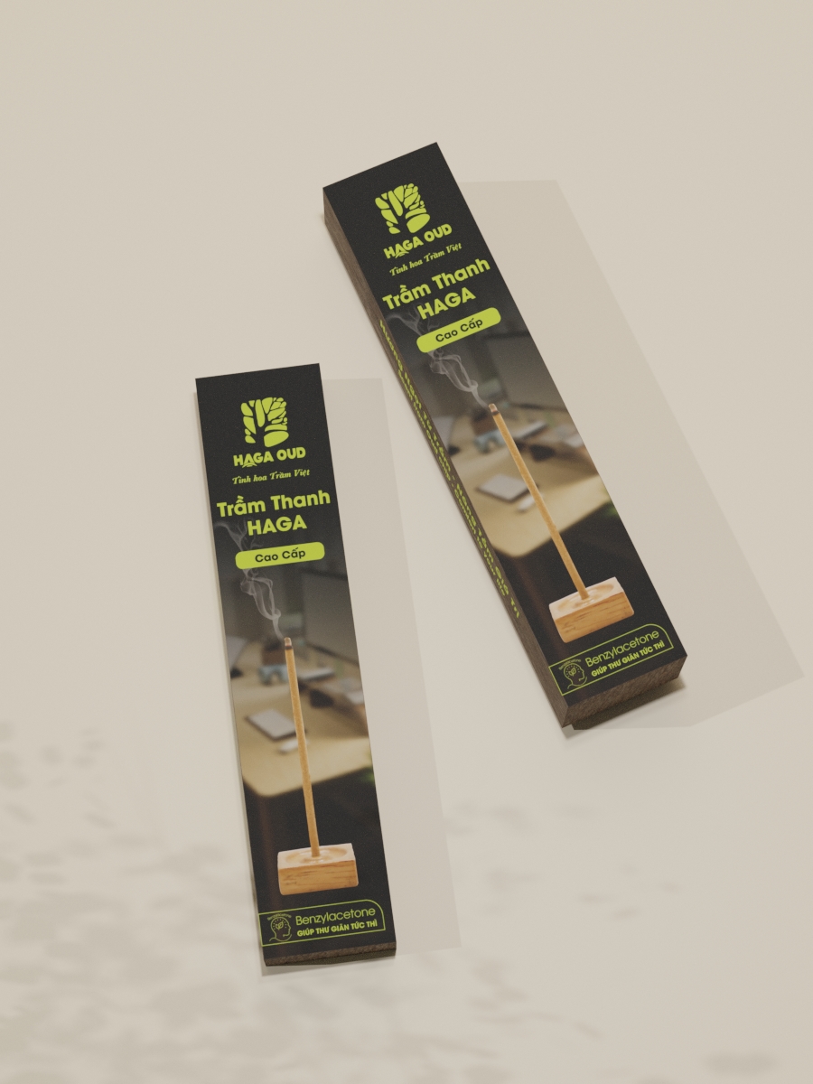 Mô tả Trầm thanh Haga (nhang không tăm) giúp Thư giãn tức thì - 9cm 20 cây - 3