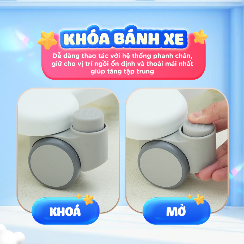 Mô tả Ghế ngồi học chống gù, đúng tư thế cho bé Chilux A22, bảo vệ cột sống, tăng độ tập trung cho bé - 9