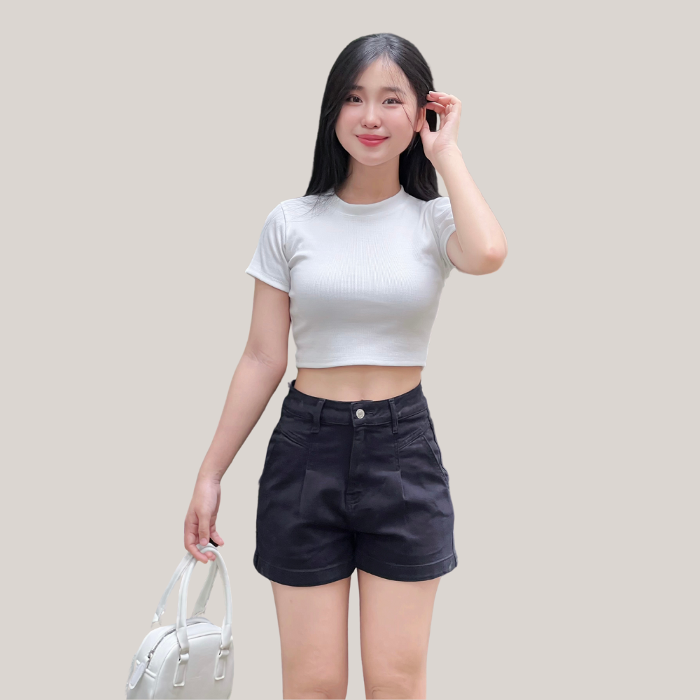 Quần Short Jeans Nữ TTTHAO - Phối đồ năng động