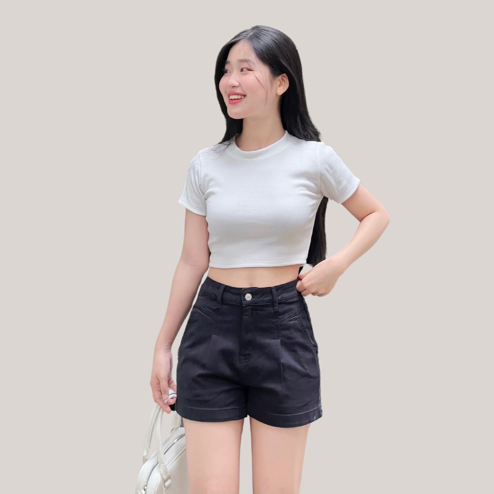 Quần Short Jeans Nữ TTTHAO - Form ôm tôn dáng