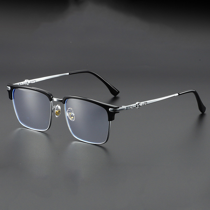 Mô tả Gọng kính cận nửa viền thời trang nam nữ ANDU EYEWEAR dáng vuông chất liệu TITAN - 31262 - 1