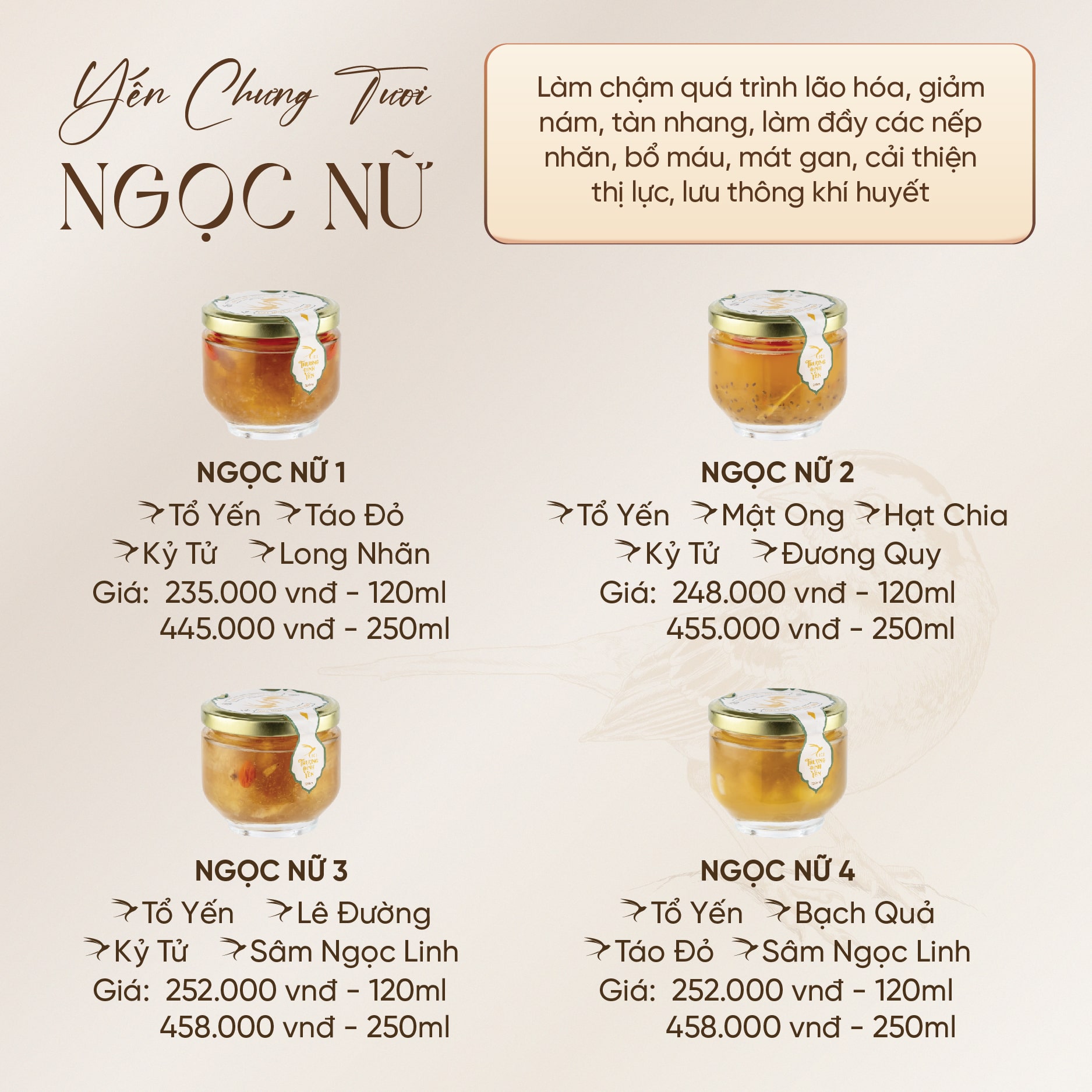 Mô tả Hũ Yến Chưng Tươi 120-250ml CiCi Thượng Đỉnh Yến Nguyên Chất Yến Sào Khánh Hòa Sợi Dai Chưng Nóng Yến Chưng Tươi - 4