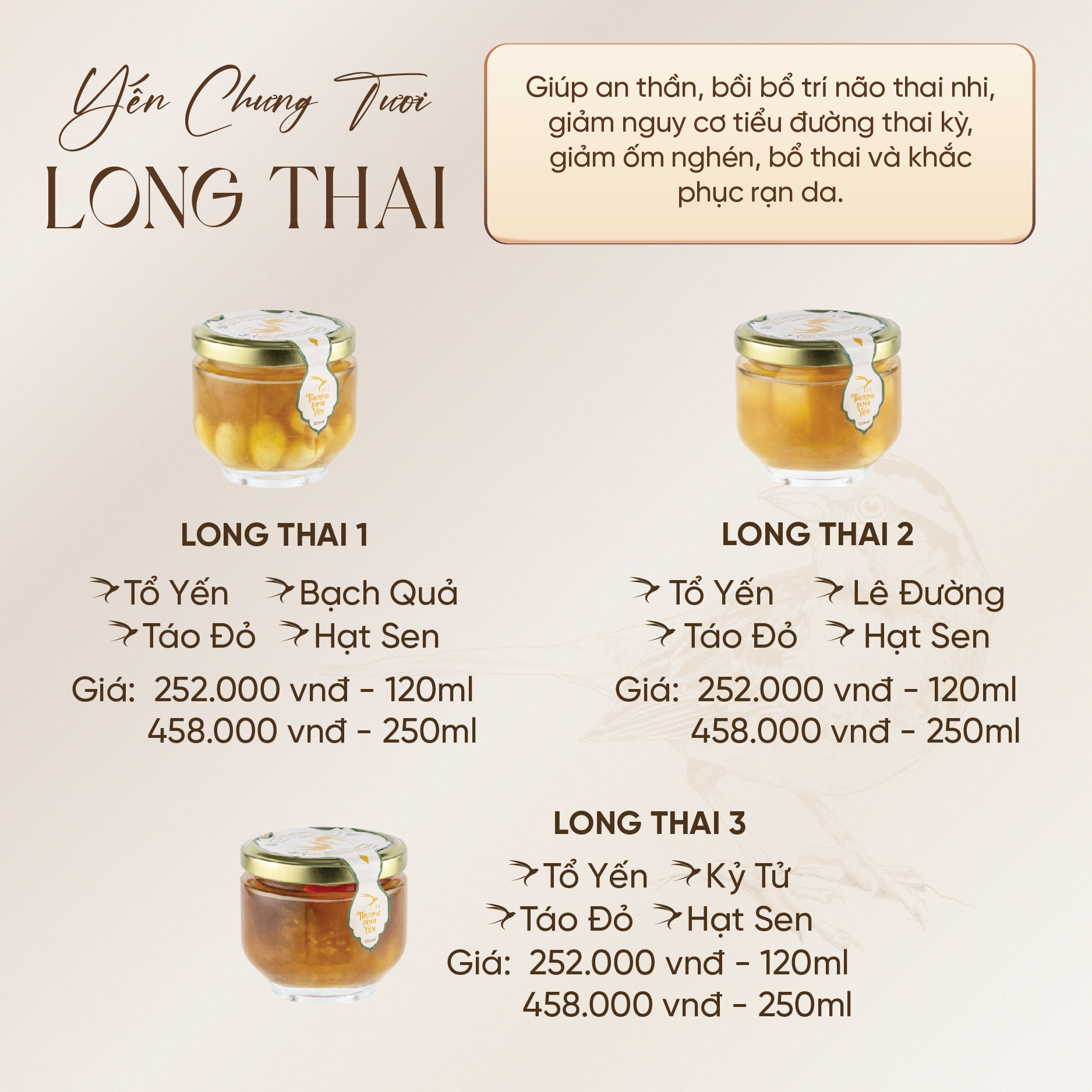 Mô tả Hũ Yến Chưng Tươi 120-250ml CiCi Thượng Đỉnh Yến Nguyên Chất Yến Sào Khánh Hòa Sợi Dai Chưng Nóng Yến Chưng Tươi - 5