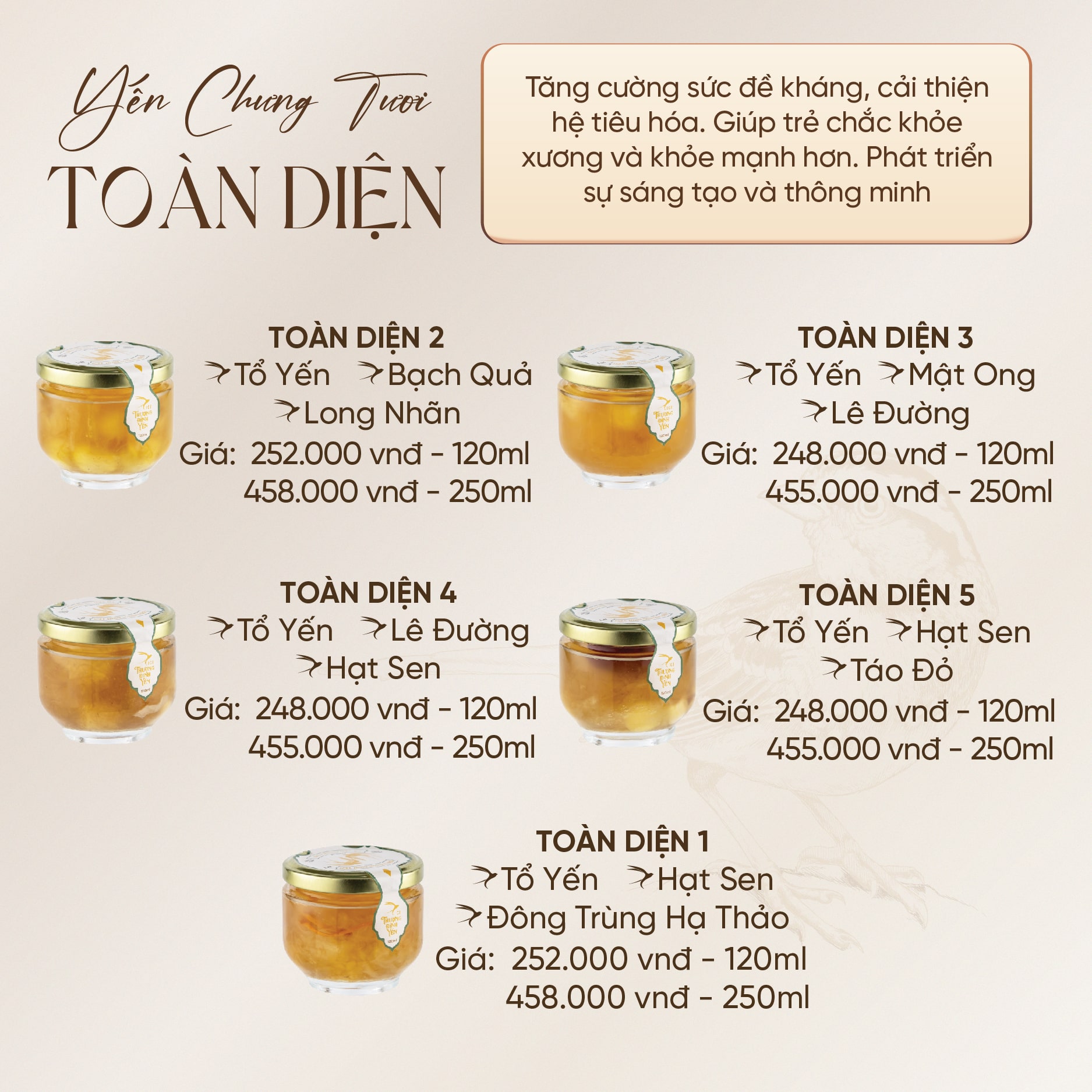Mô tả Hũ Yến Chưng Tươi 120-250ml CiCi Thượng Đỉnh Yến Nguyên Chất Yến Sào Khánh Hòa Sợi Dai Chưng Nóng Yến Chưng Tươi - 6