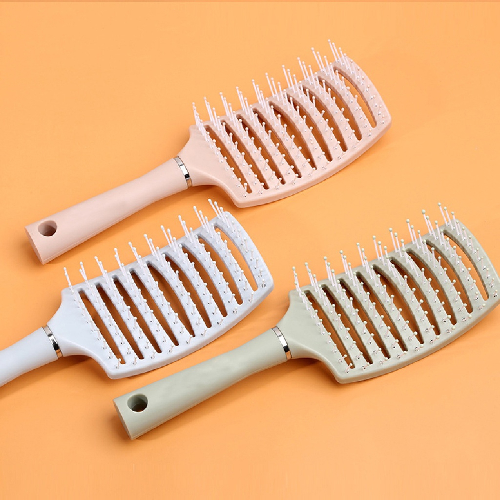 Mô tả Lược Massage da đầu, giúp tạo kiểu tóc dễ dàng, làm xoănn đặc biệt dành cho người tóc dài - Màu Ngẫu  nhiên - 1