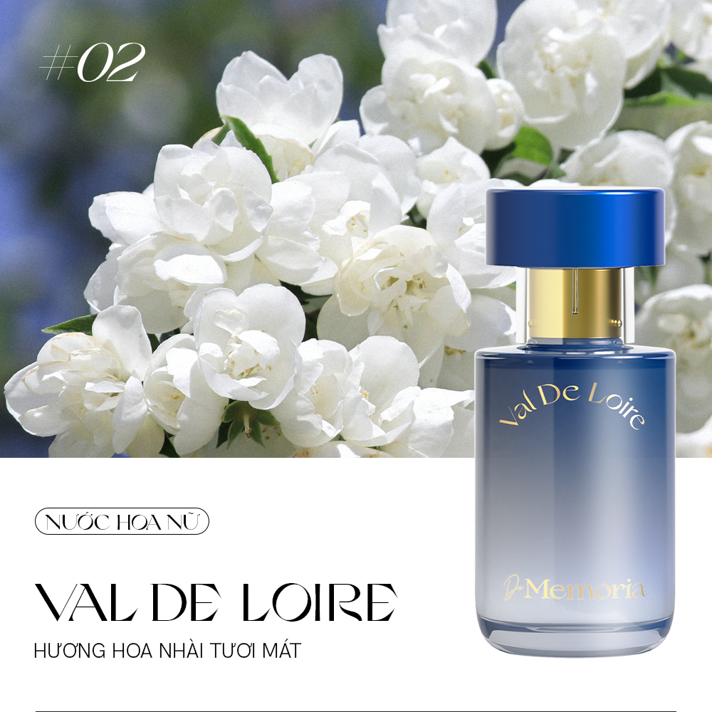 Mô tả Nước Hoa Nữ De Memoria Tươi Mát,  Hoa Thơm Đẫm Sương (30ml) - Val De Loire 02 BST Ký Ức Đầu Tiên - 2