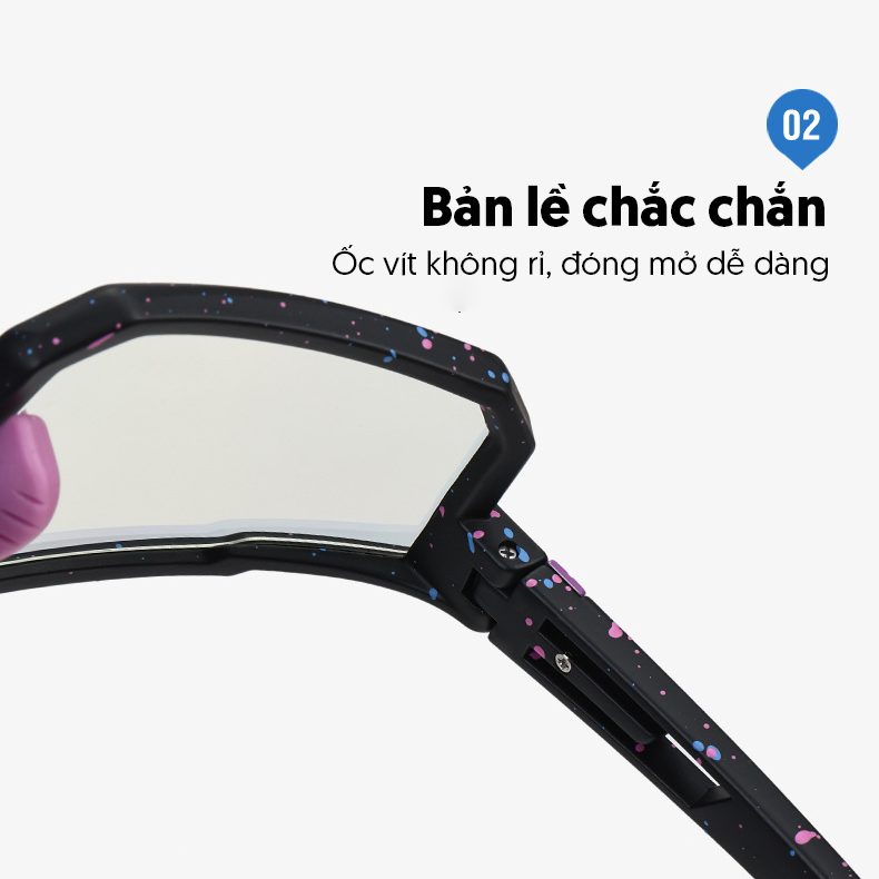 Mô tả Kính Thể Thao Chống Gió Bụi Nước Mưa AORON Đạp Xe Vận Động Ban Ngày Ban Đêm Chống Tia UV400 Đổi Màu Đa Dạng AK189 - 7