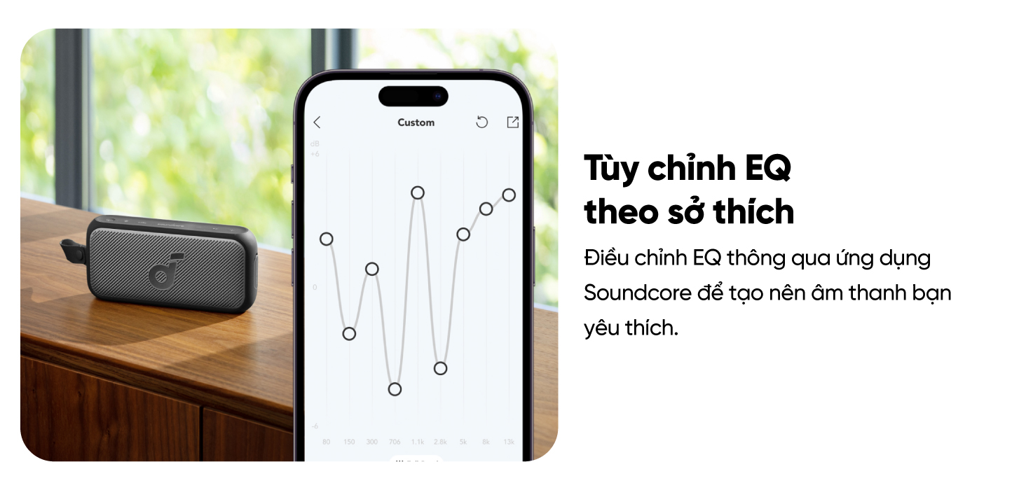 Mô tả Loa bluetooth soundcore Motion 300 | Chống nước IPX7 | 13h phát nhạc - 10