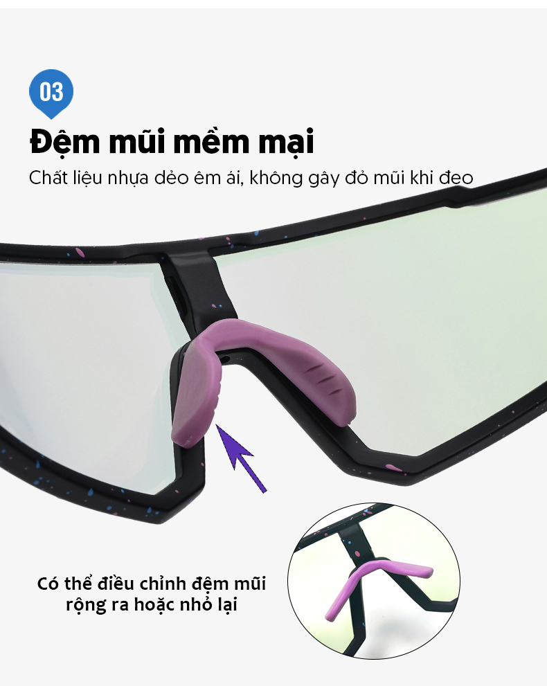 Mô tả Kính Thể Thao Chống Gió Bụi Nước Mưa AORON Đạp Xe Vận Động Ban Ngày Ban Đêm Chống Tia UV400 Đổi Màu Đa Dạng AK189 - 8