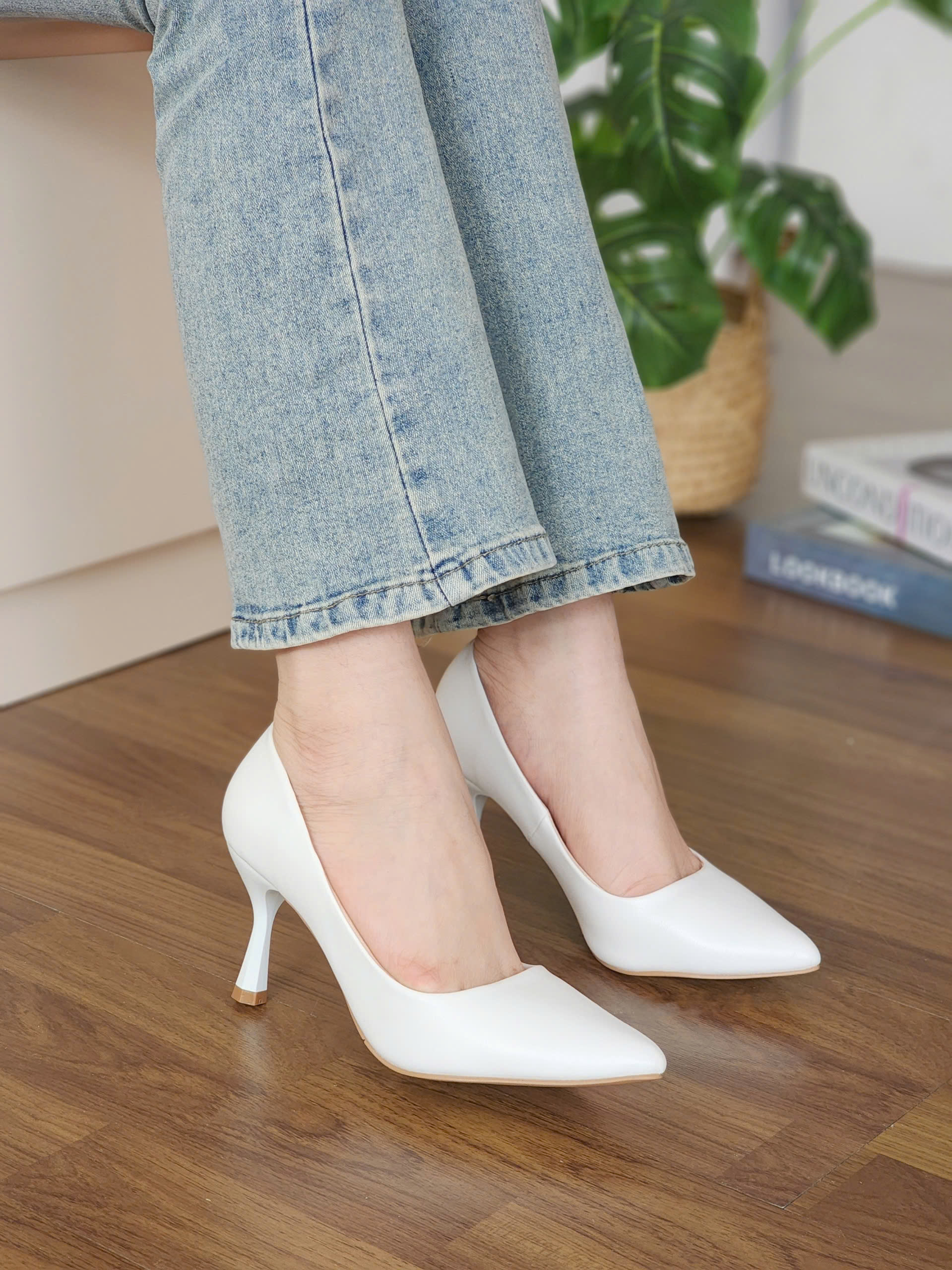Mô tả Giày Cao Gót Nữ Cillie Gót Nhọn 7p 4p Chắc Chắn Thời Trang Công Sở - 1