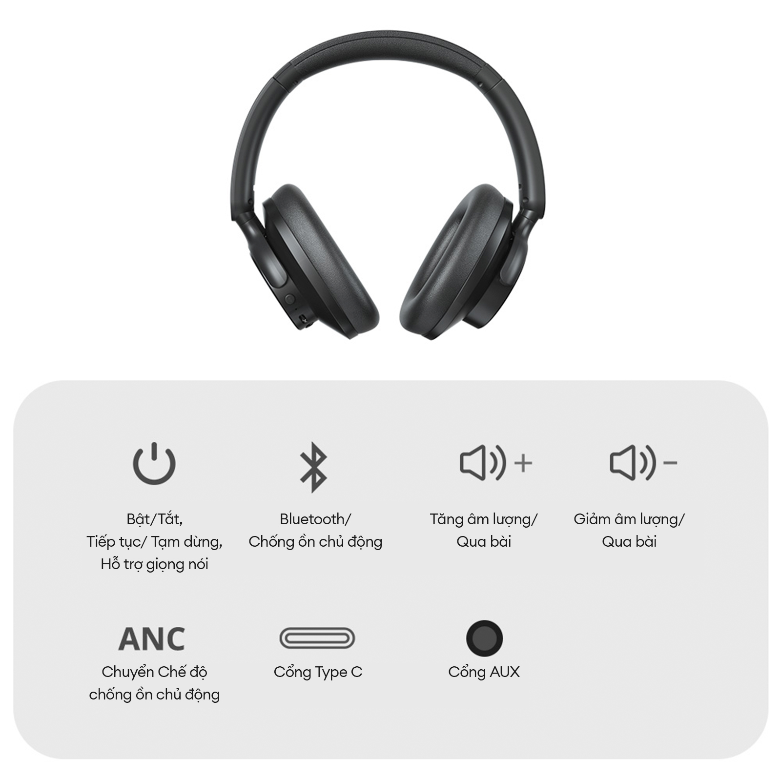 Mô tả Tai Nghe Bluetooth Tronsmart SOUNFII Q20/Q20s V5.3|  Chống Ồn Chủ Động ANC | 50H chơi nhạc | Bảo hành 12 tháng - 9