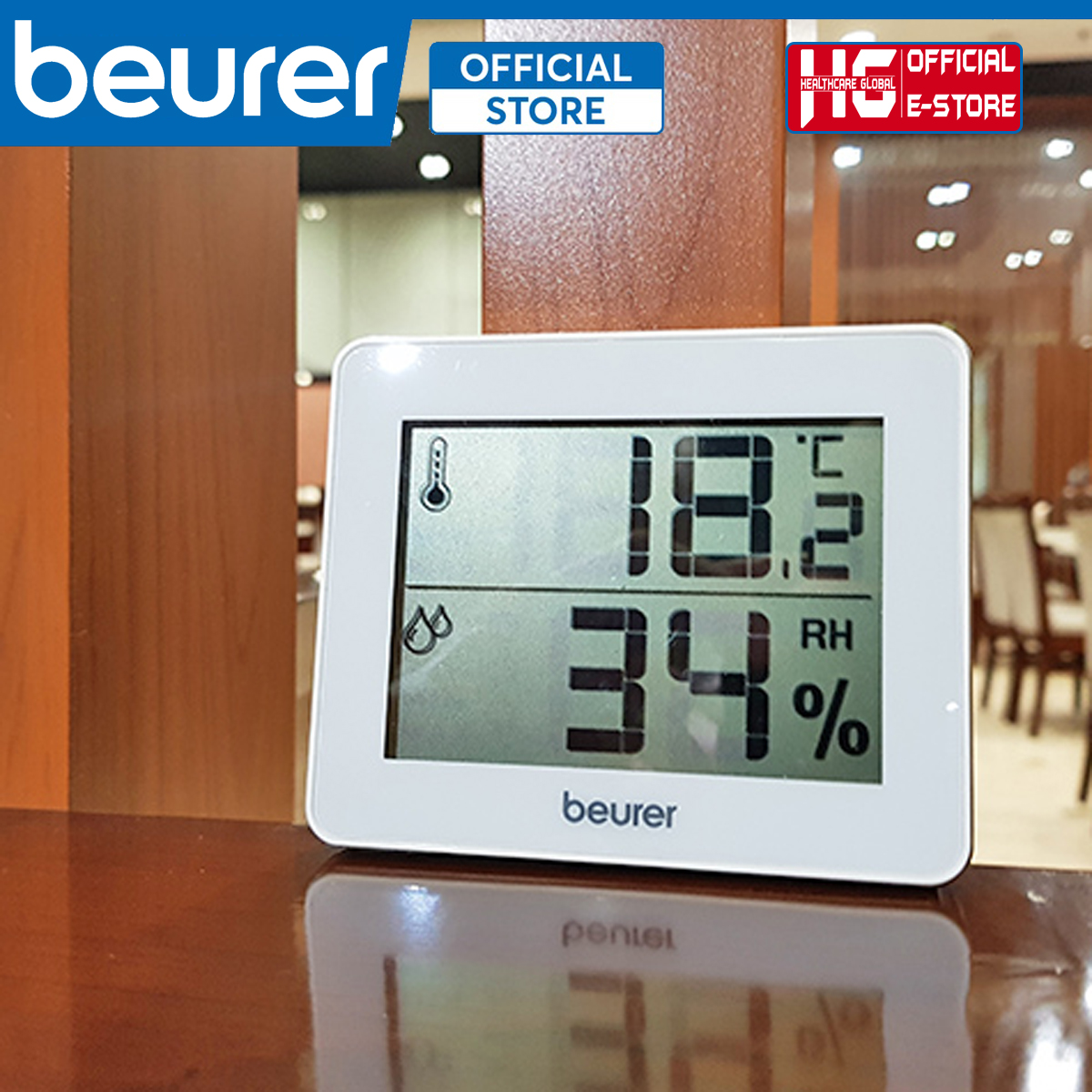 Mô tả Nhiệt Ẩm Kế Beurer HM16 | Màn Hình LCD , Đo Nhiệt Độ Và Độ Ẩm Trong Phòng - Bảo Hành Chính Hãng 24 Tháng - 4