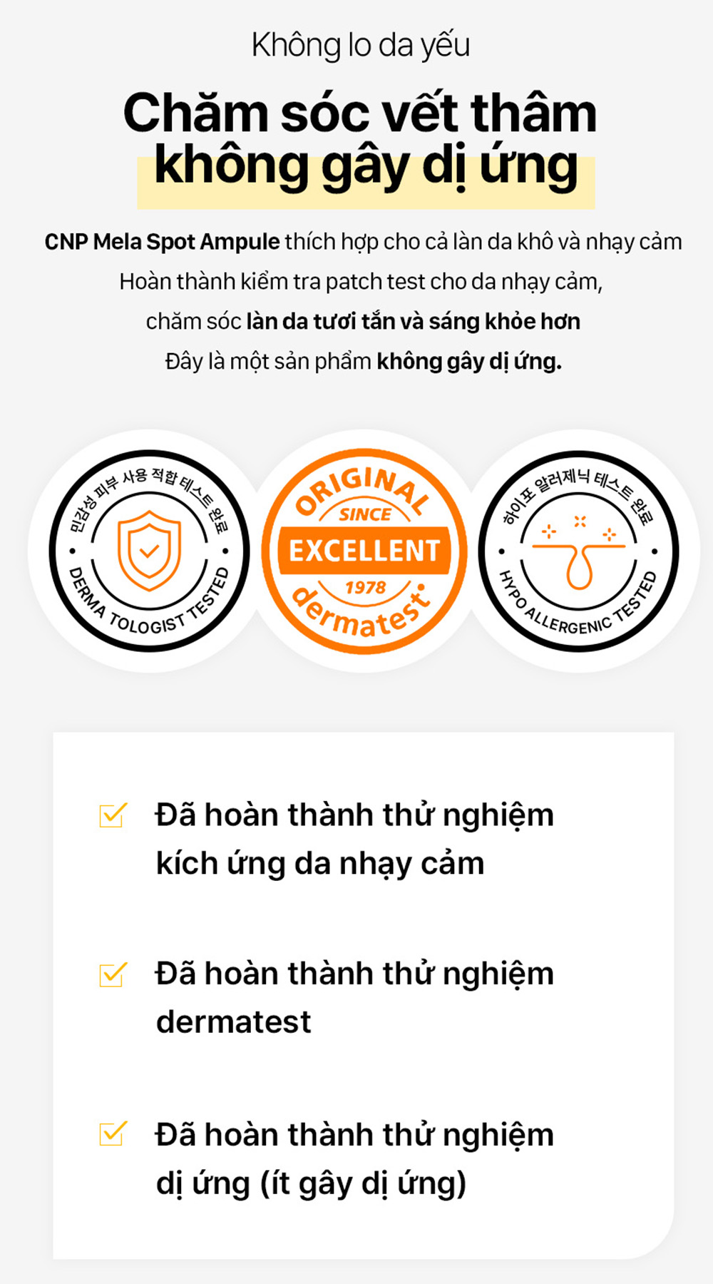 Tinh chất Vitamin C mờ thâm nâng da tươi sáng CNP Derma Answer VitC Mela  Sport Ampule 15ml/50ml