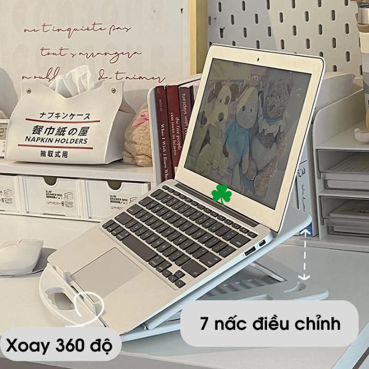 Giá Đỡ Laptop, Kệ Để Laptop Tản Nhiệt Tiện Lợi Có Đế Xoay 360 Độ, Tăng ...