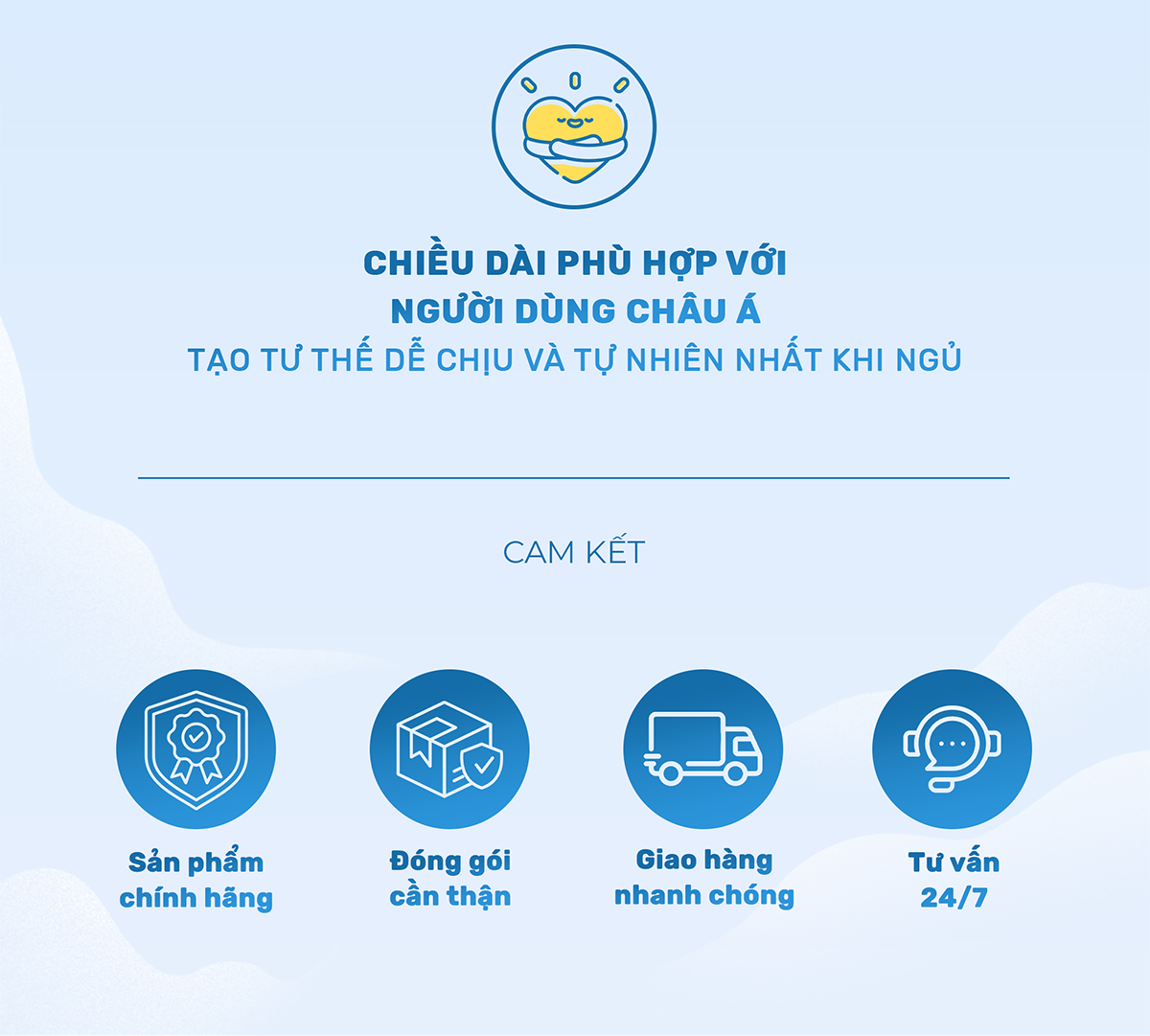 Mô tả Ruột gối ôm CHU MY, bông Microfiber, vỏ 100% cotton T400, khách sạn 5 sao, D35x100cm - 8