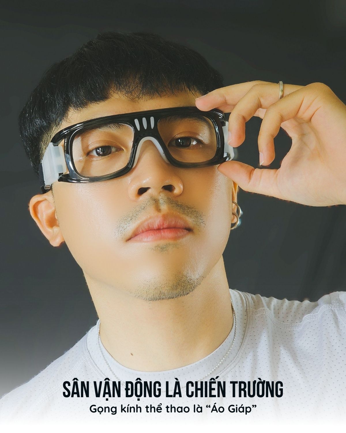 Mô tả Gọng kính thể thao KAMI NACHI chuyên dụng cho người chơi thể thao, đá banh, bóng rổ - 4