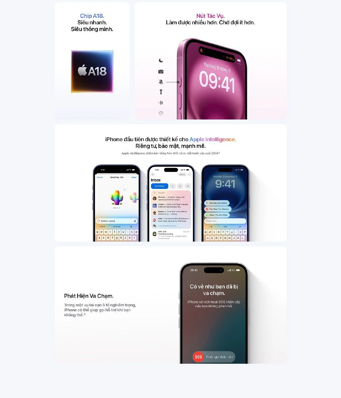 Mô tả Điện Thoại Apple Iphone 16 128GB/256GB/512GB - Hàng Chính Hãng [Futureworld-AAR] - 2