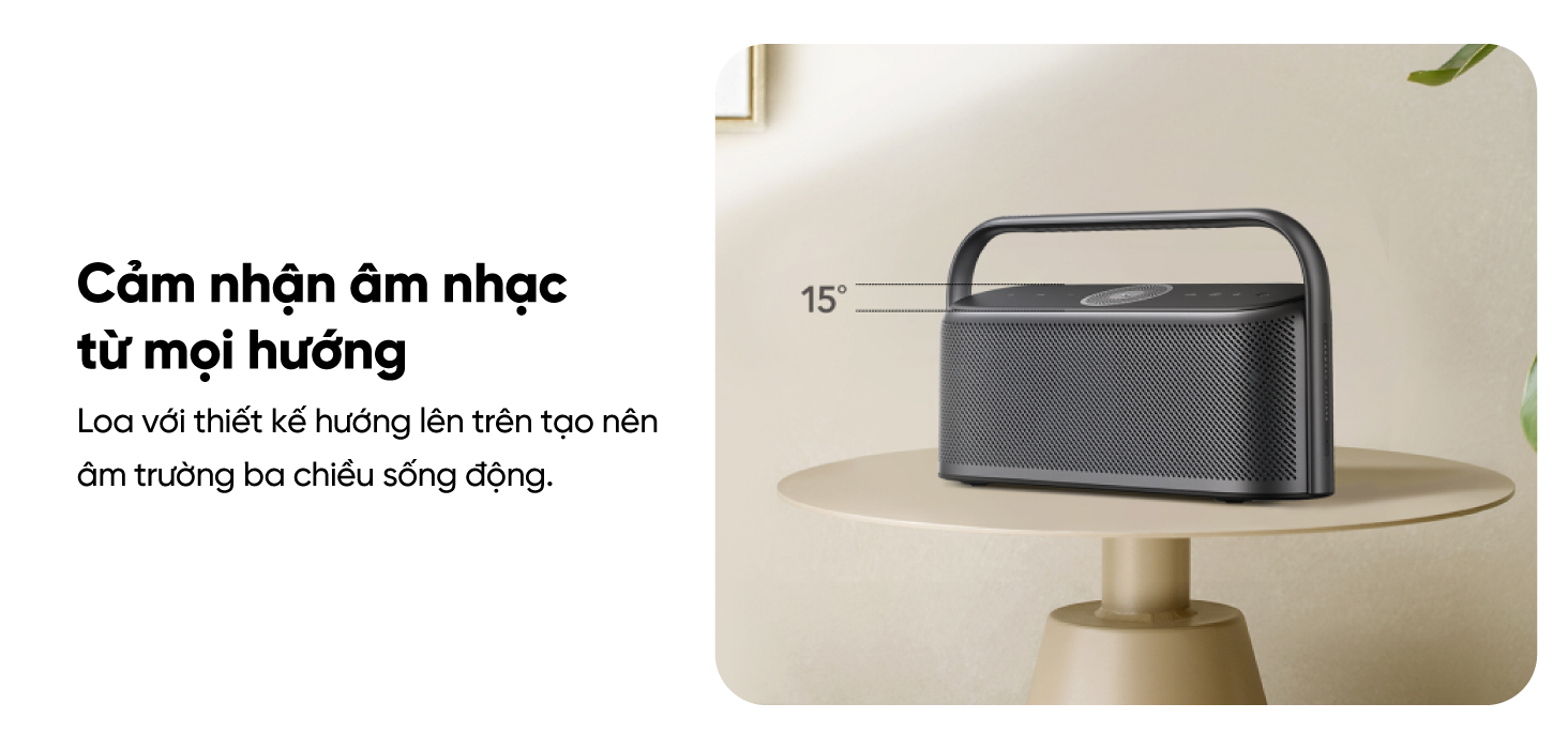 Công nghệ Spatial Audio 3D Soundcore Motion X600