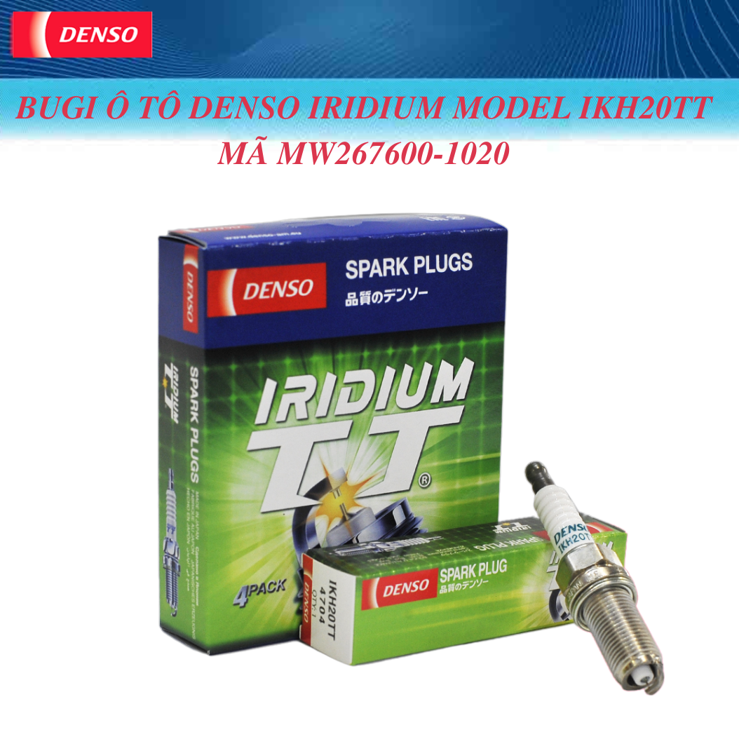 Bộ 4 Bugi Ô Tô IKH20TT DENSO Iridium cho Toyota Innova, Fortuner, Hilux ...