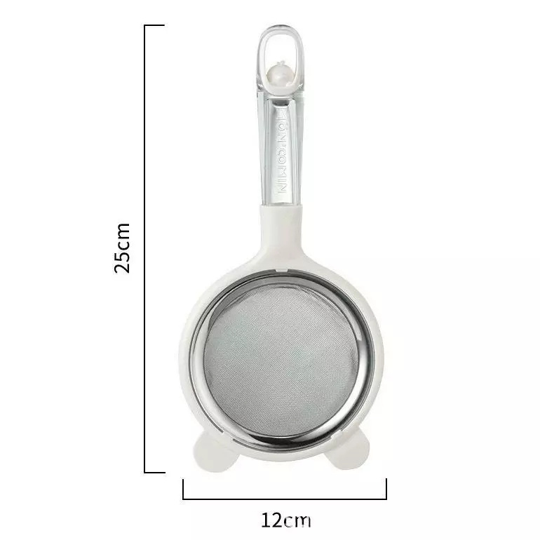 Mô tả Rây Lọc Cháo inox Tai Gấu Xinh Xắn Dụng Cụ Rây Cháo và Đồ Ăn Siêu Mịn Cho Bé Ăn Dặm - 4