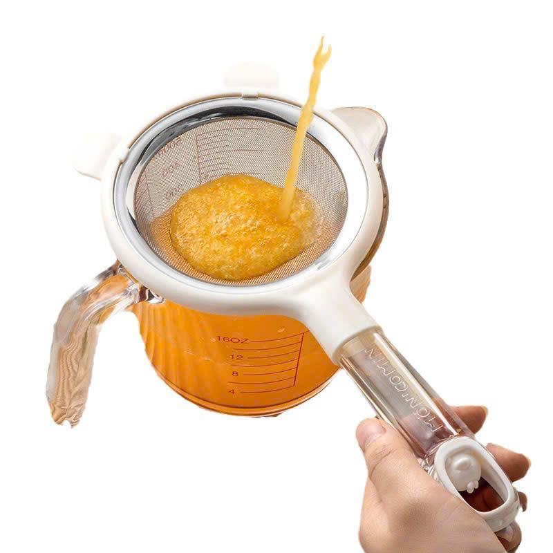 Mô tả Rây Lọc Cháo inox Tai Gấu Xinh Xắn Dụng Cụ Rây Cháo và Đồ Ăn Siêu Mịn Cho Bé Ăn Dặm - 10