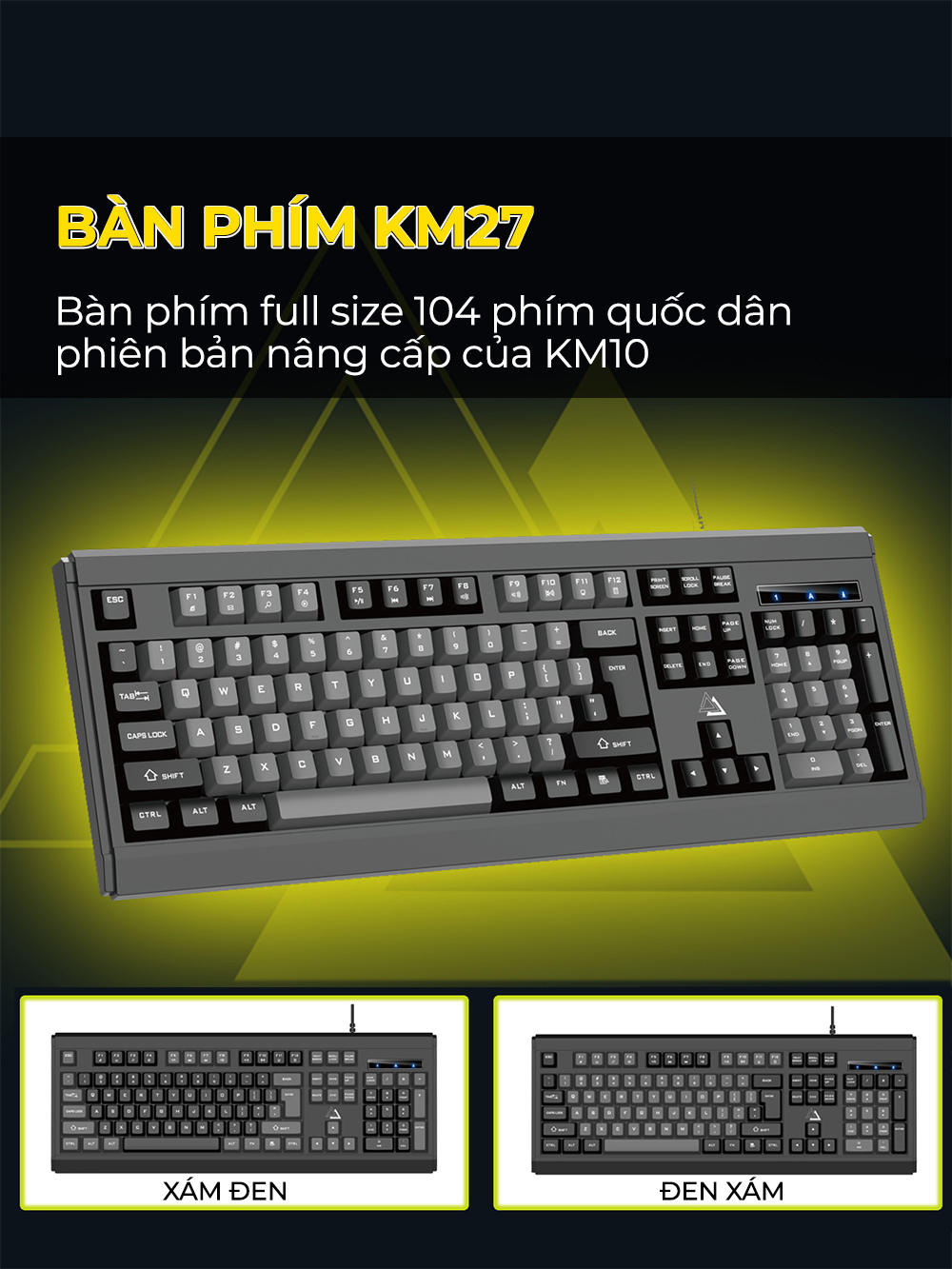Bàn phím máy tính có dây SIDOTECH KM27 gaming
