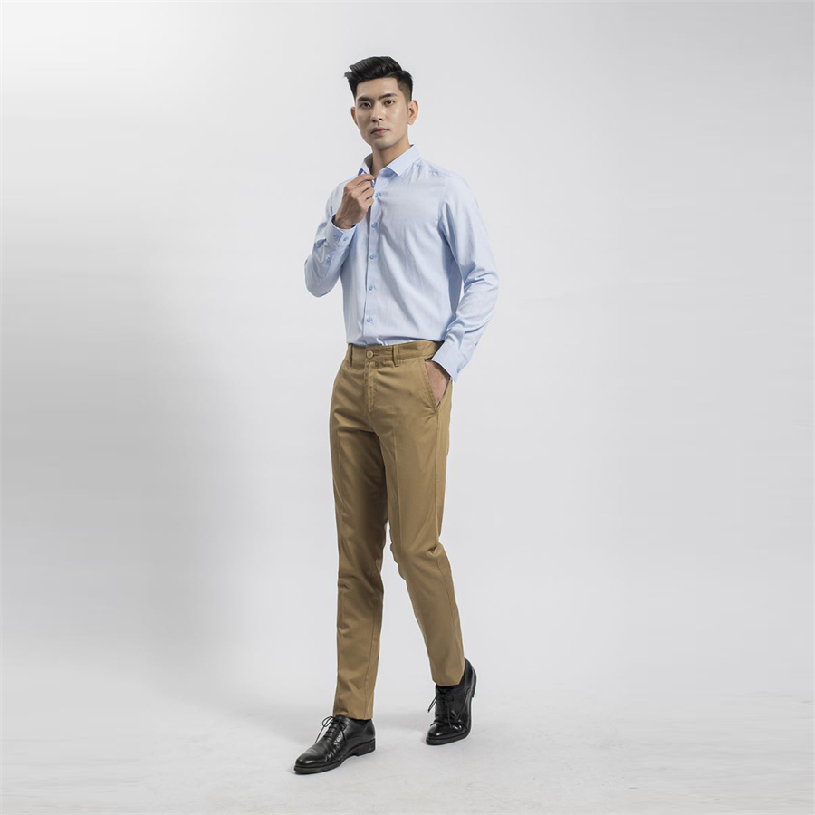 Mô tả Quần dài kaki nam ARISTINO dáng Regular fit suông nhẹ mềm mại, thoáng mát - AKKR0109 - 2