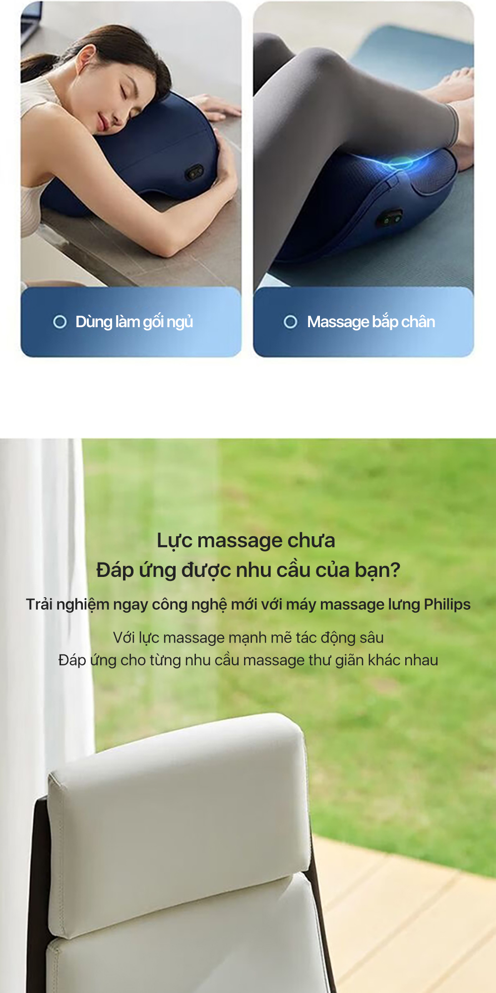 Lợi ích Máy Massage Lưng PHILIPS 3102B