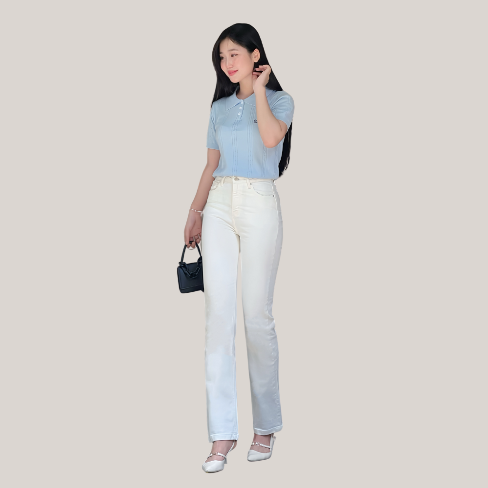 Quần jean nữ ống đứng S100