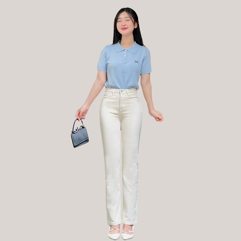 Quần jean nữ ống đứng S100