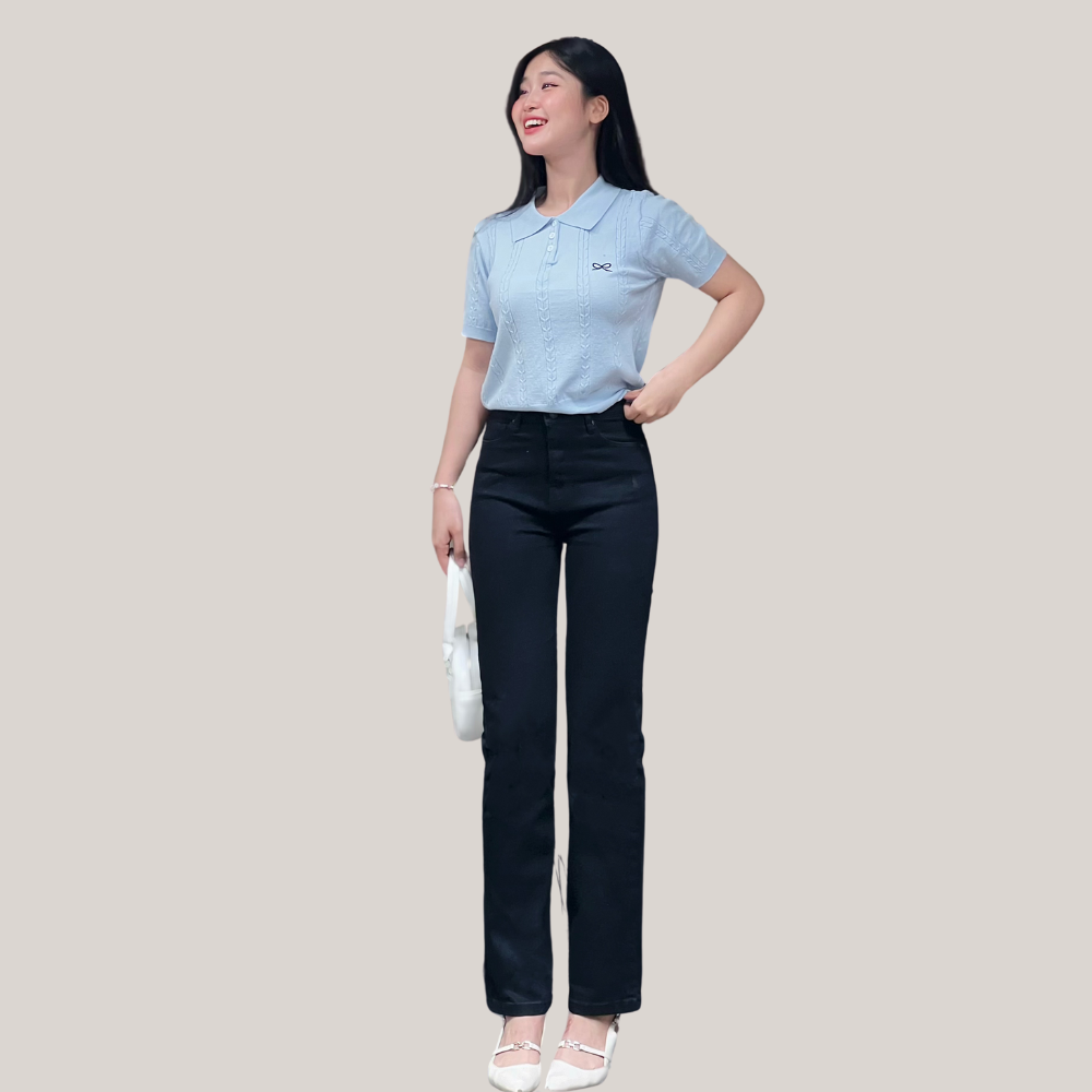 Quần jean nữ ống đứng S100