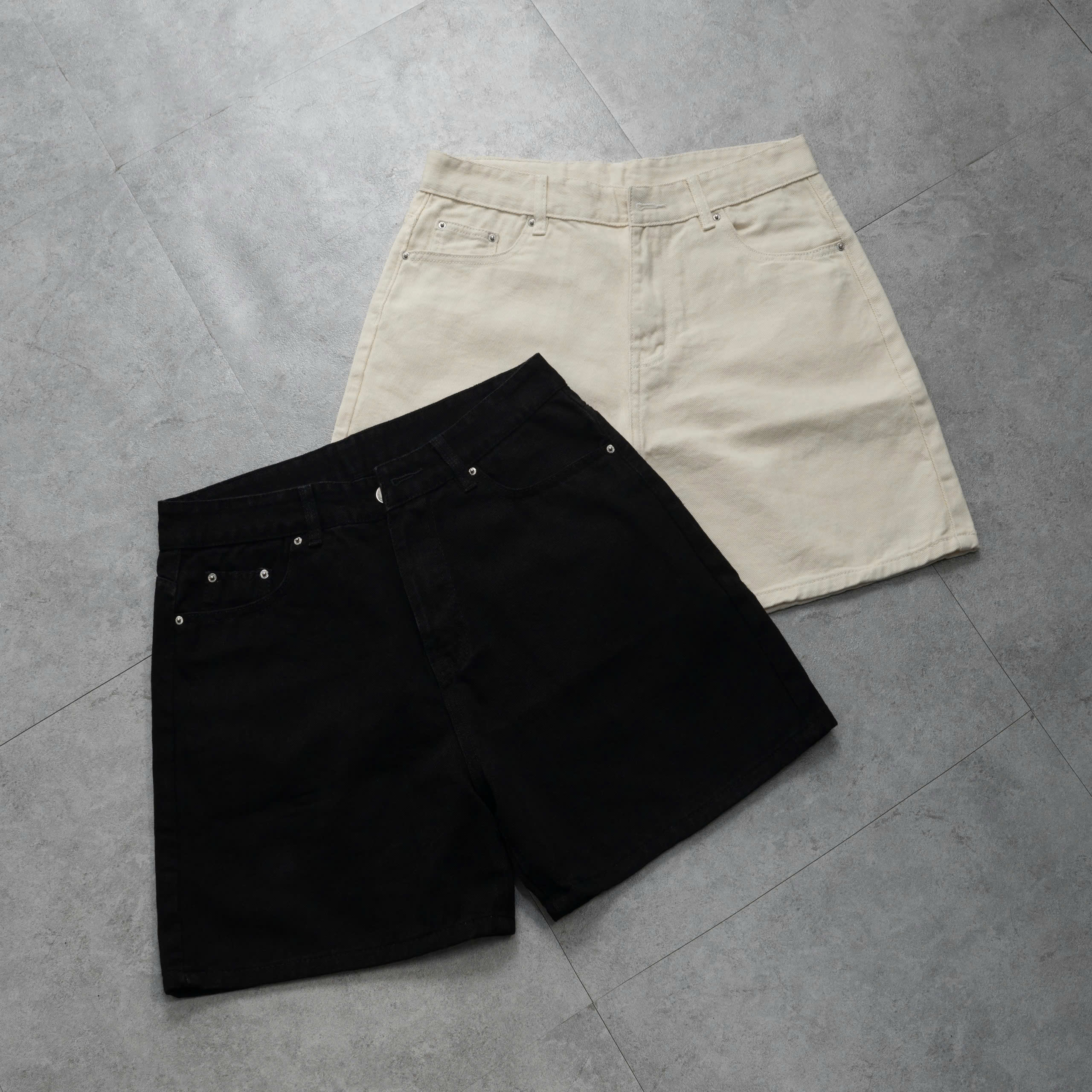 Mô tả Quần short nam jean POKER phom rộng CAPMAN CLUB, chất vải denim thoải mái trẻ trung - 12