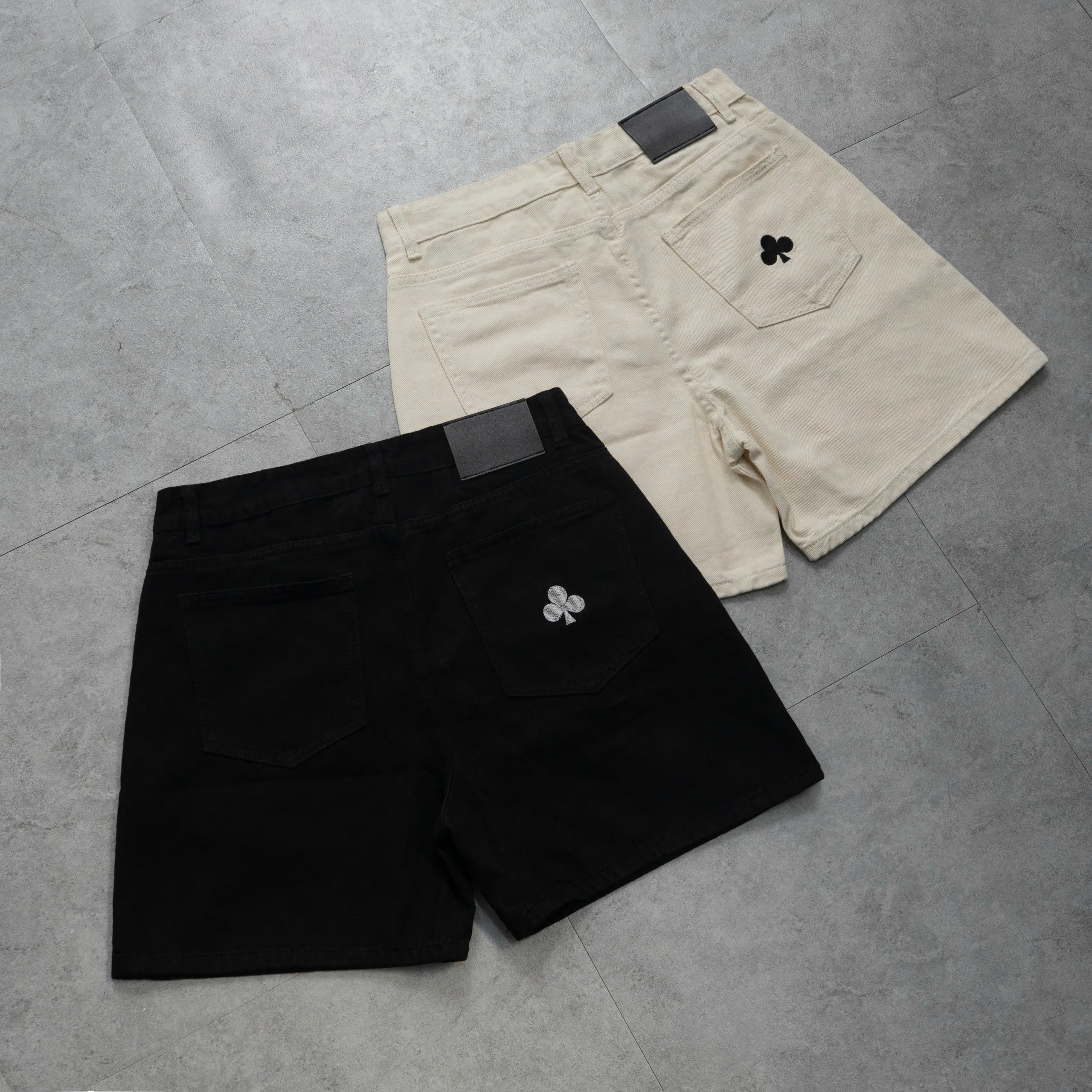 Mô tả Quần short jean nam POKER phom rộng CAPMAN CLUB, trên gối trẻ trung thoải mái - 12