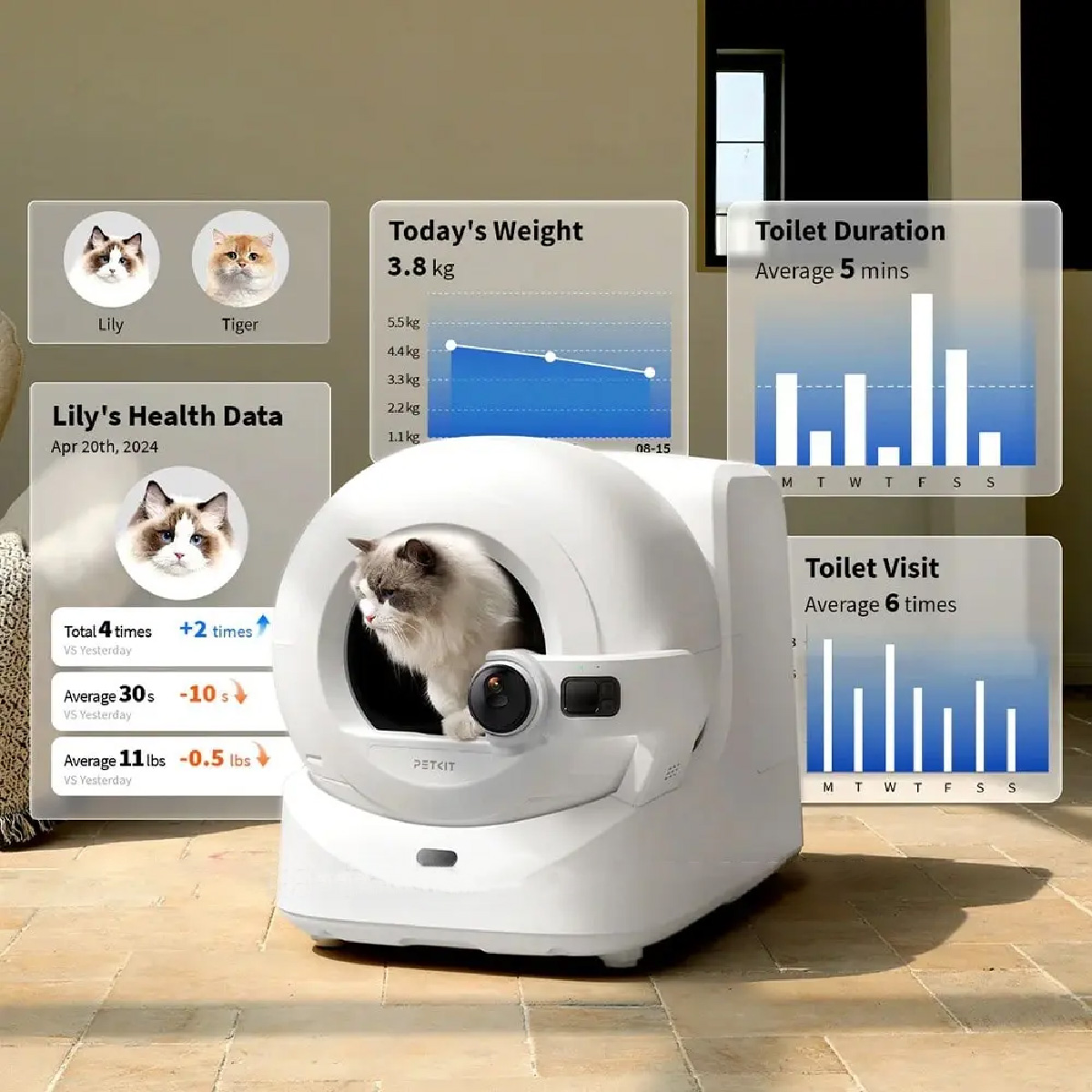 Mô tả Máy vệ sinh PETKIT PUROBOT ULTRA AI, PUROBOT MAXPRO cho thú cưng 2025 - 2