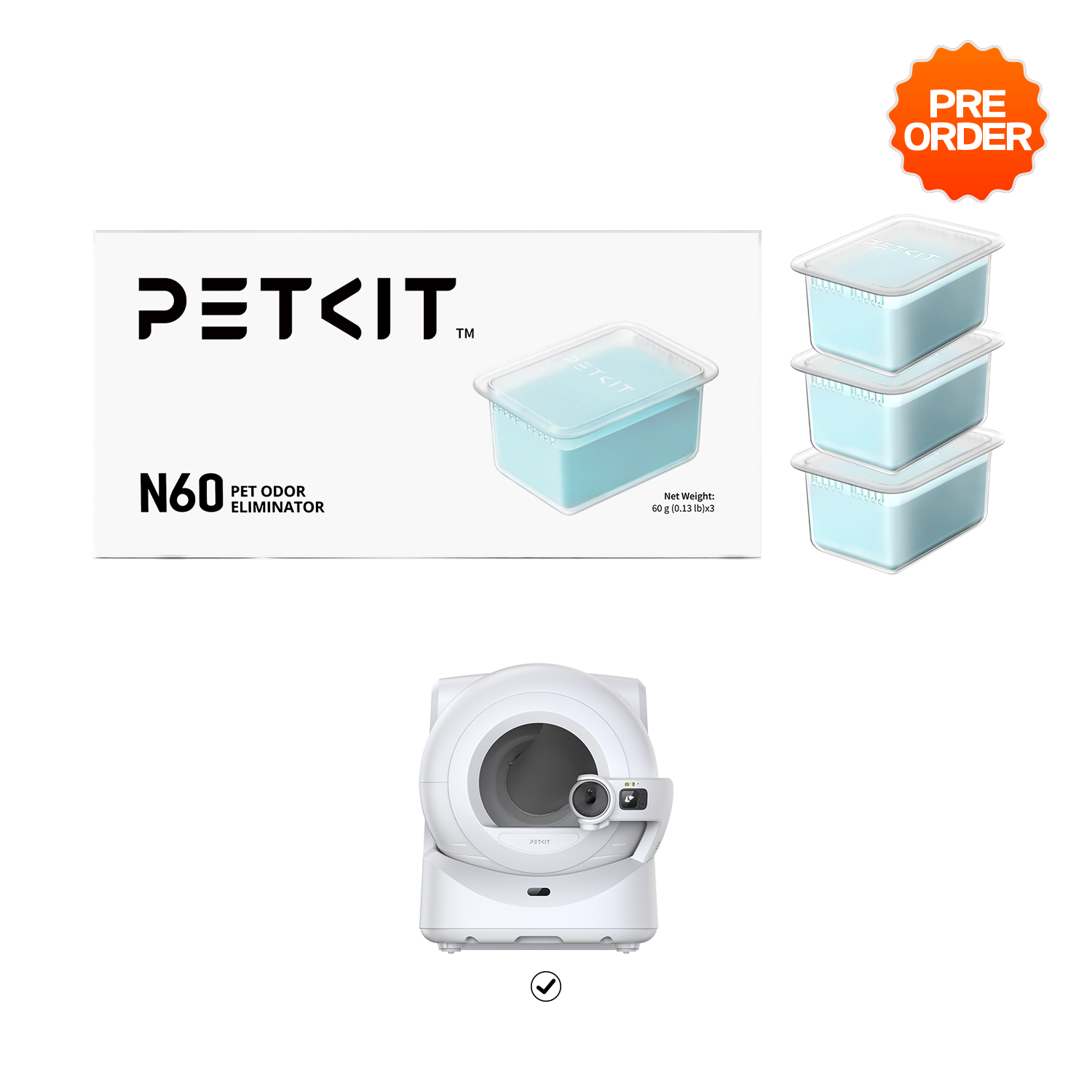 Mô tả [NEW] Sáp Khử Mùi PETKIT N60 Hương Hoa Nhài Dùng Cho Máy Vệ Sinh Purobot Ultra, Purobot Max Pro - 1