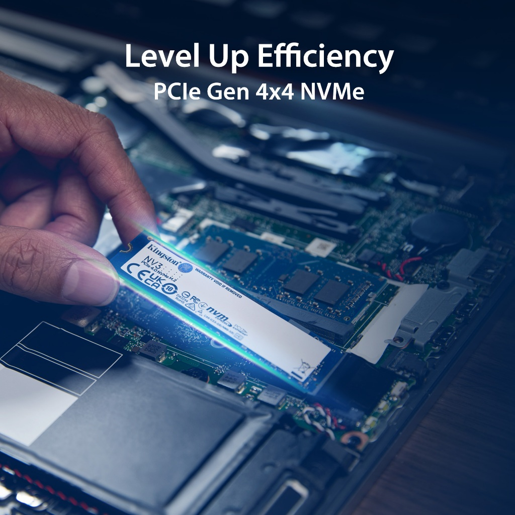 Mô tả Ổ cứng Kingston NV3 PCIe 4.0 NVMe SSD tốc độ đọc/ghi đến 6.000/5.000 MB/giây - Hàng chính hãng - 5