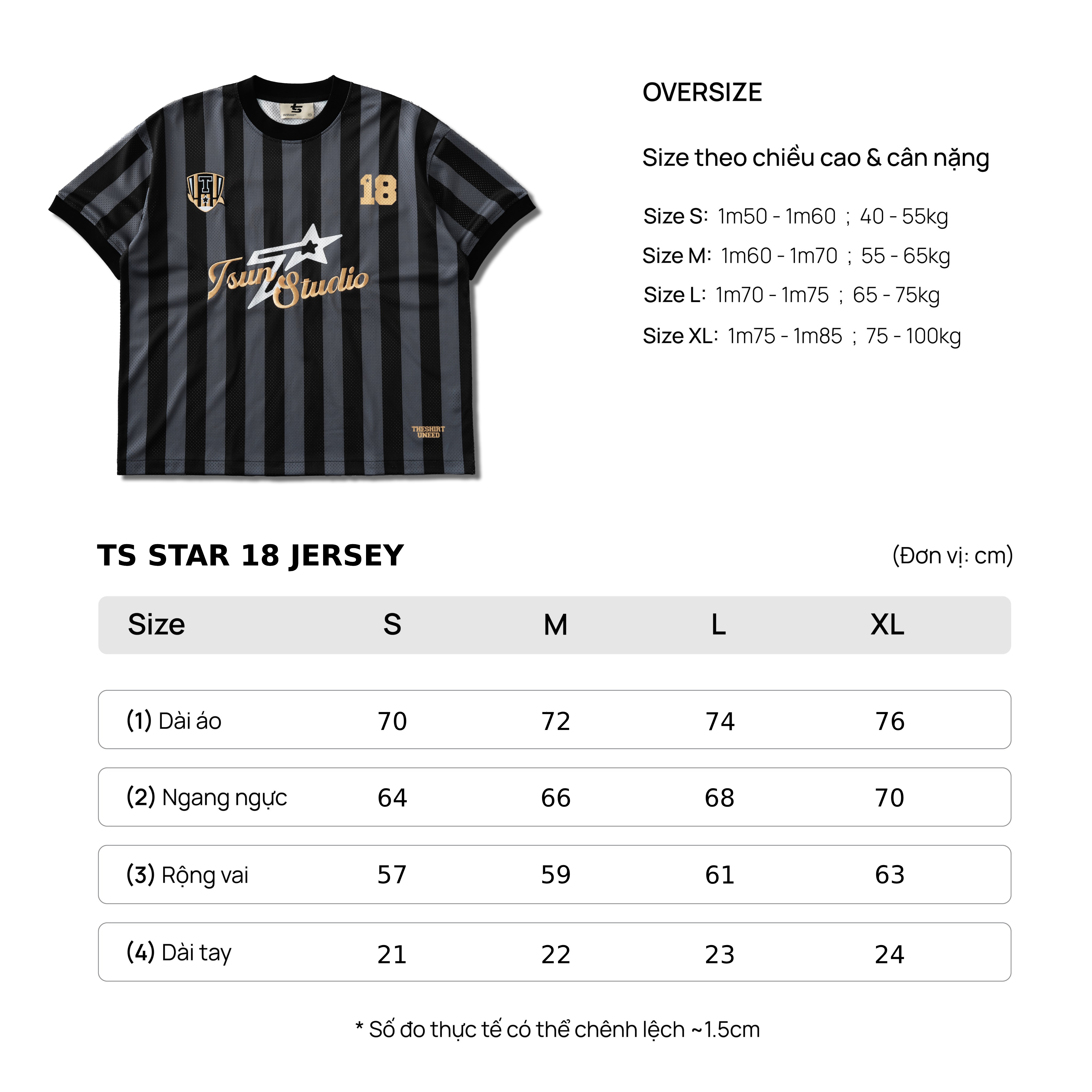 Mô tả Áo Lưới Jersey 18 Nhiều Màu - Brand TSUN Chính Hãng - TS Star 18 Jersey - Unisex - 1