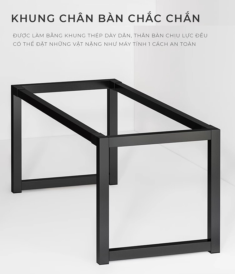 Mô tả Bàn gaming cao cấp phong cách hiện đại khung thép lớn mặt bàn 25mm thương hiệu IGA -GM166 - 5