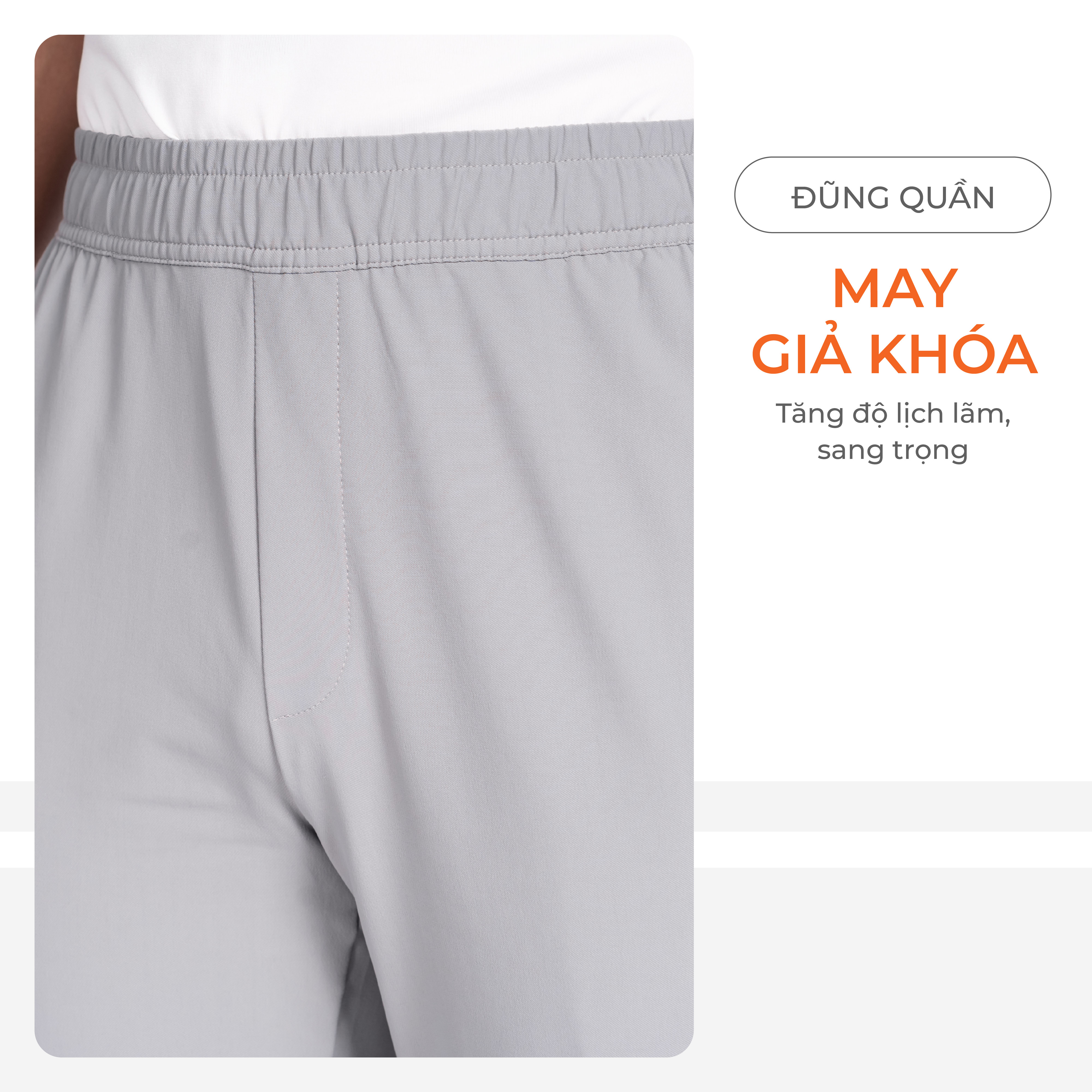 Mô tả Quần Gió Nam Livan Sport LV24W04M301, Quần Gió Co Giãn, Thoải Mái Vận Động, Quần Dài Nam, Quần Dài Nam Cạp Chun - 5