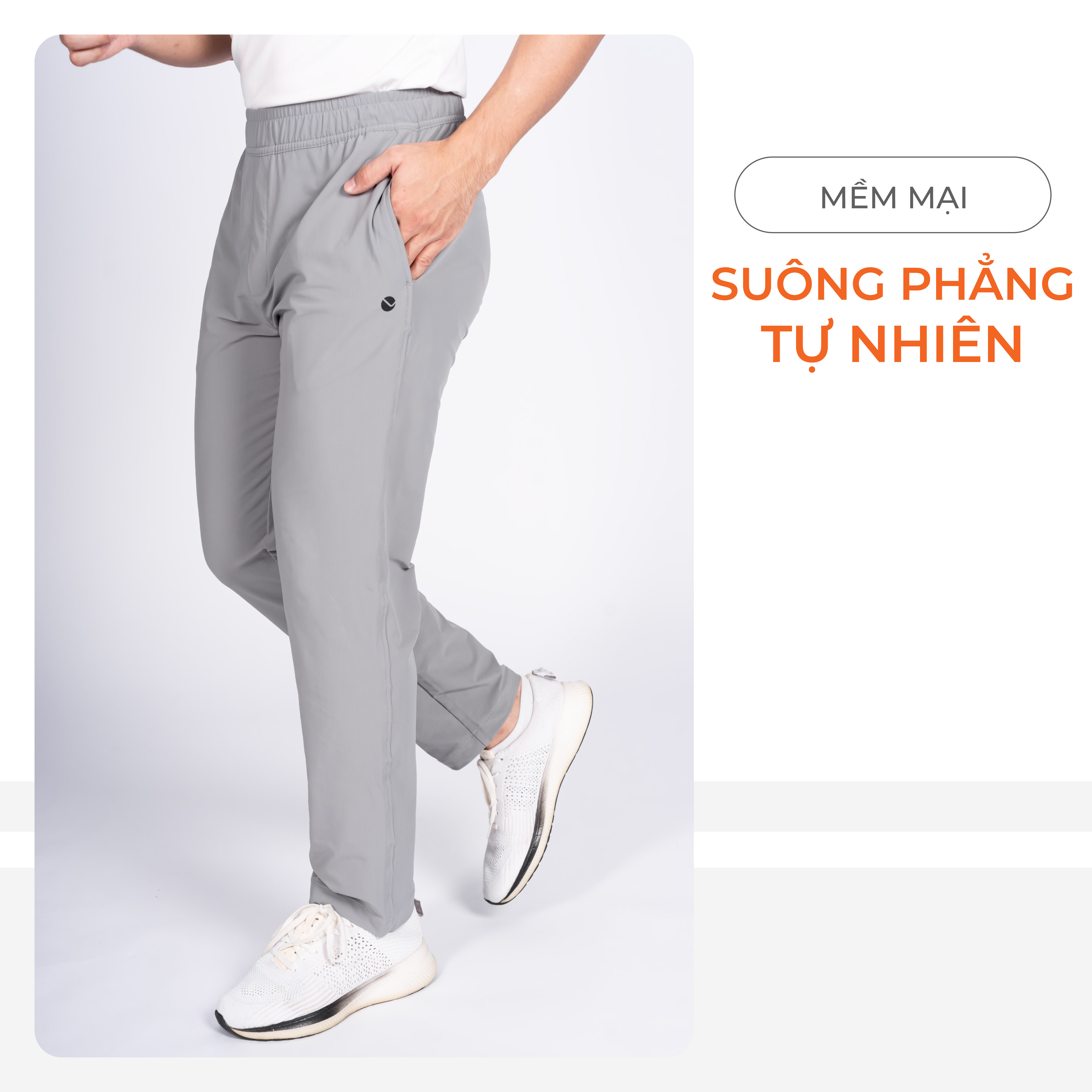 Mô tả Quần Gió Nam Livan Sport LV24W04M301, Quần Gió Co Giãn, Thoải Mái Vận Động, Quần Dài Nam, Quần Dài Nam Cạp Chun - 8