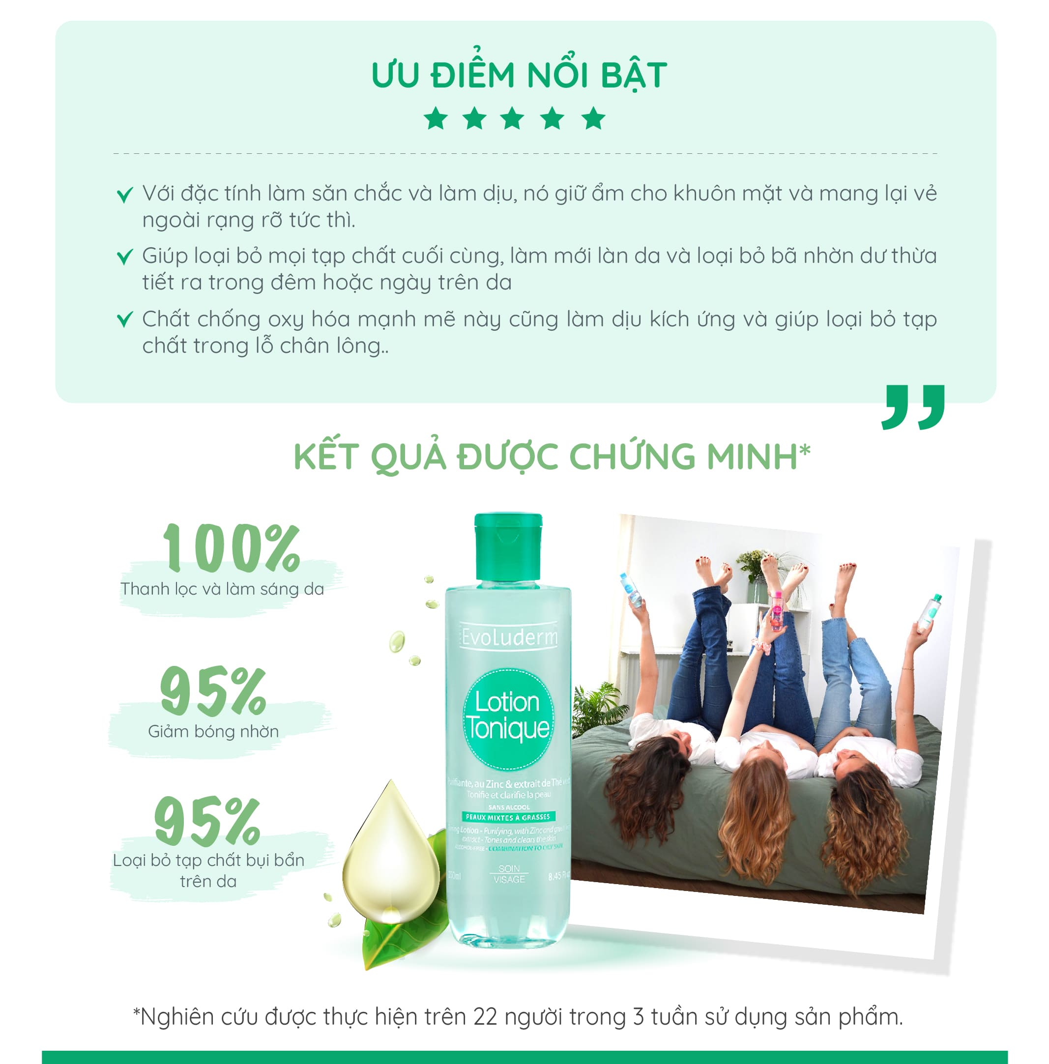 Mô tả Nước hoa hồng Evoluderm dành cho da hỗn hợp và dầu mụn 250ml - 3