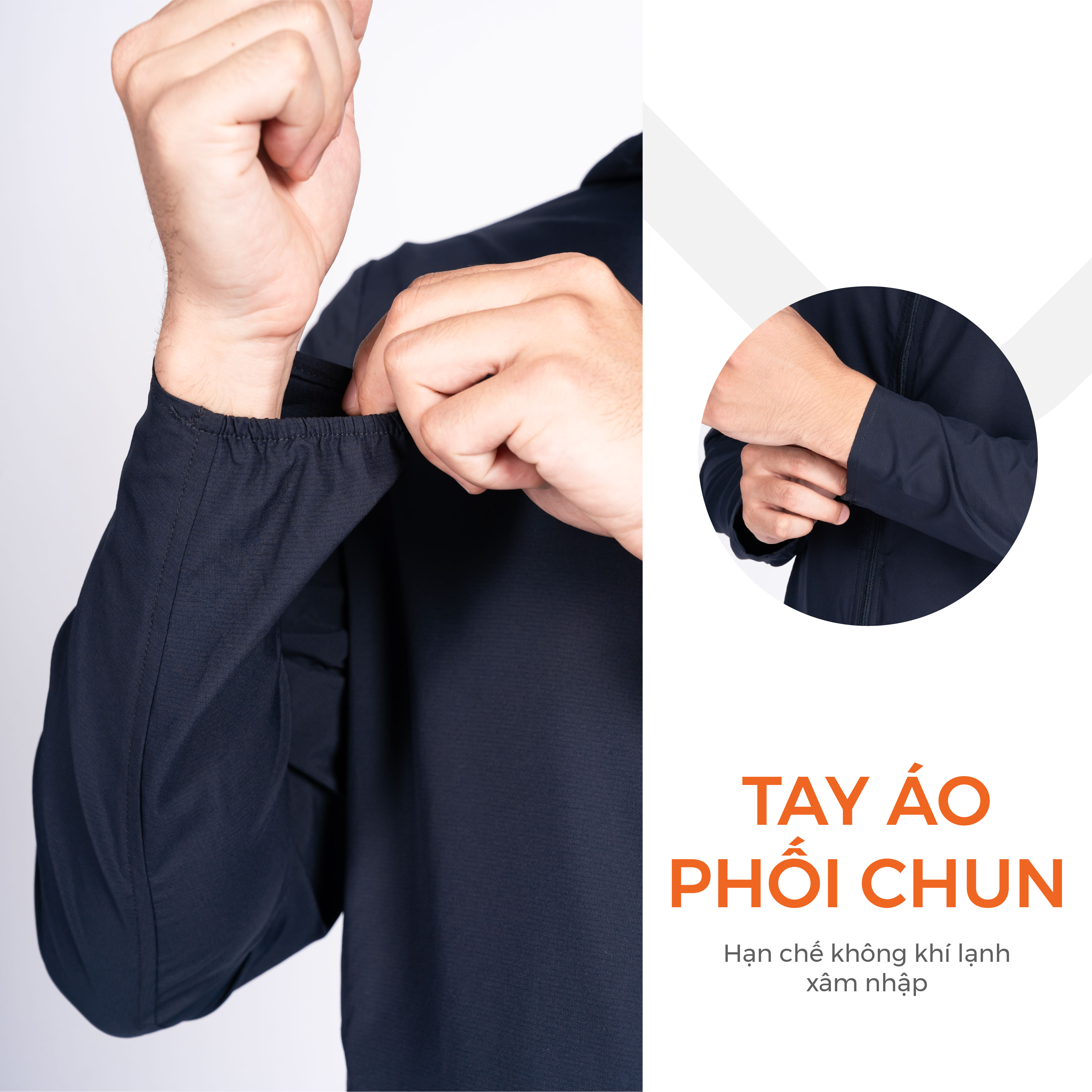 Mô tả Áo Khoác Gió Thể Thao Nam 1 Lớp Siêu Nhẹ Livan Sport LV24W04M601, Áo Khoác Gió Nhẹ Nam Thu Đông - 8