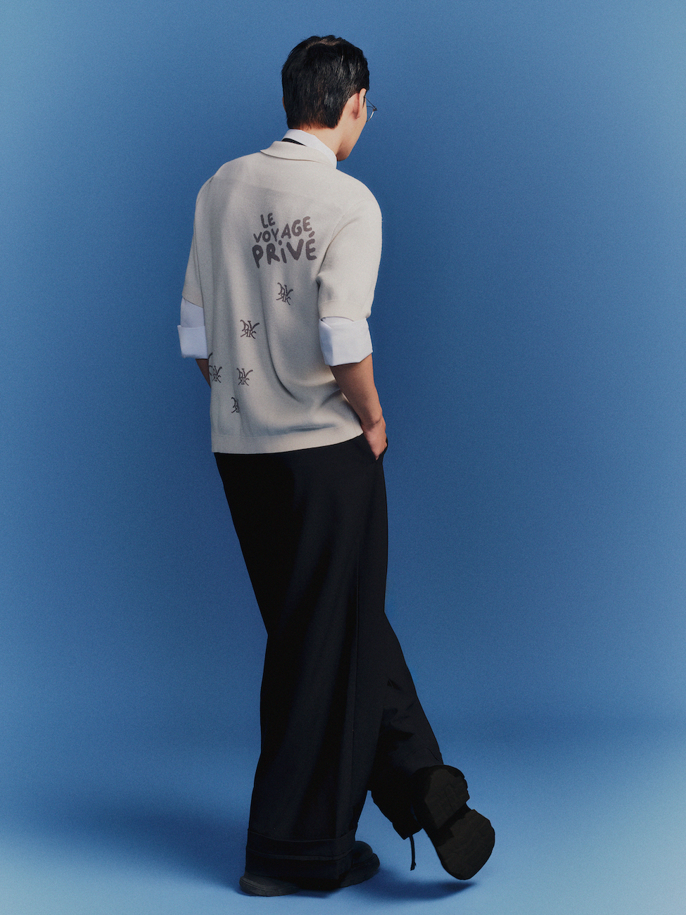 Mô tả DVRK - Áo Sơ Mi Tay Ngắn Dệt Kim Có Khóa Kéo Multi Logo- DVRK-24F - 2