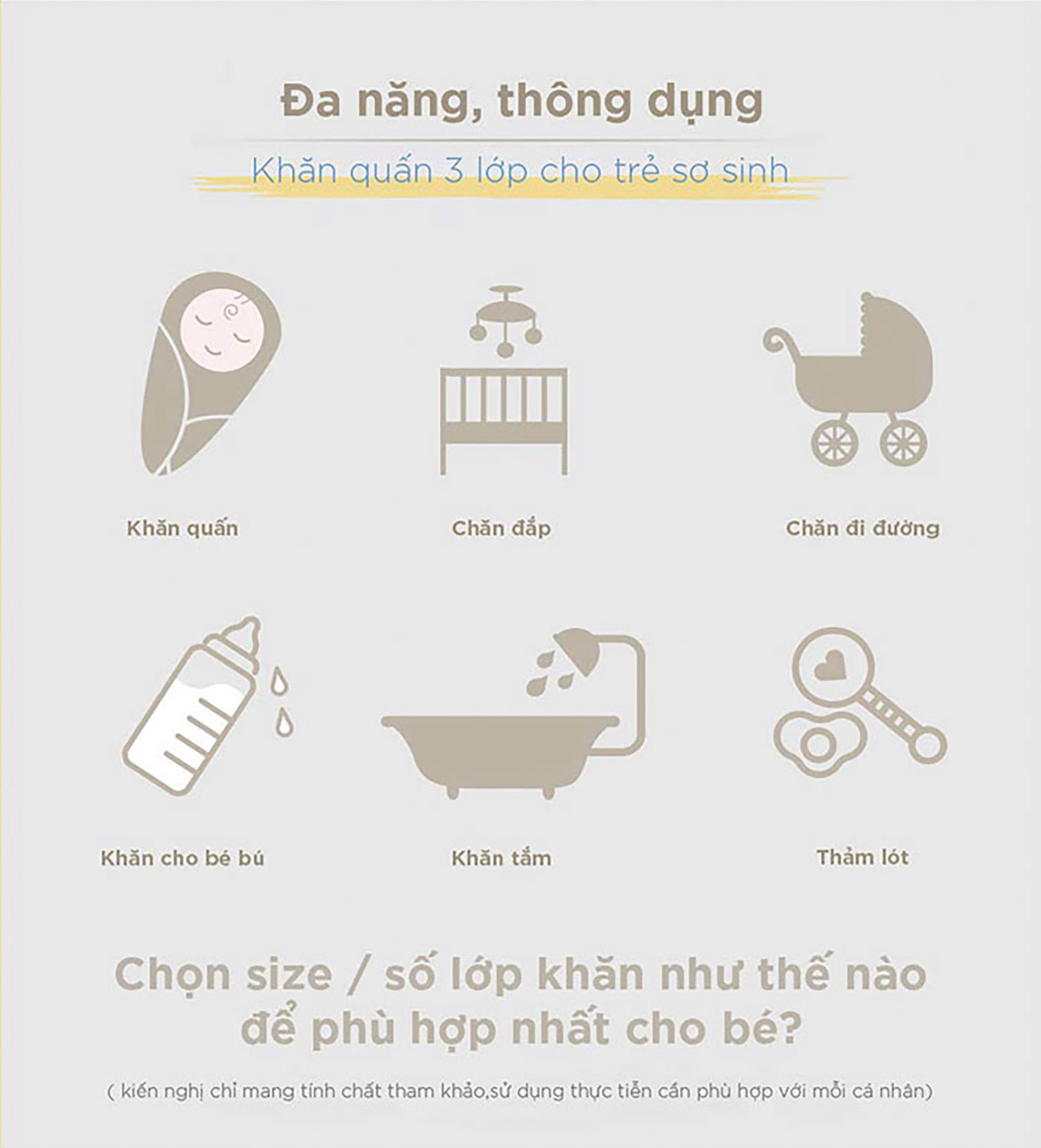 Mô tả L’Ange Khăn vải bông 3 lớp 90x90cm (set 2 cái) - 3