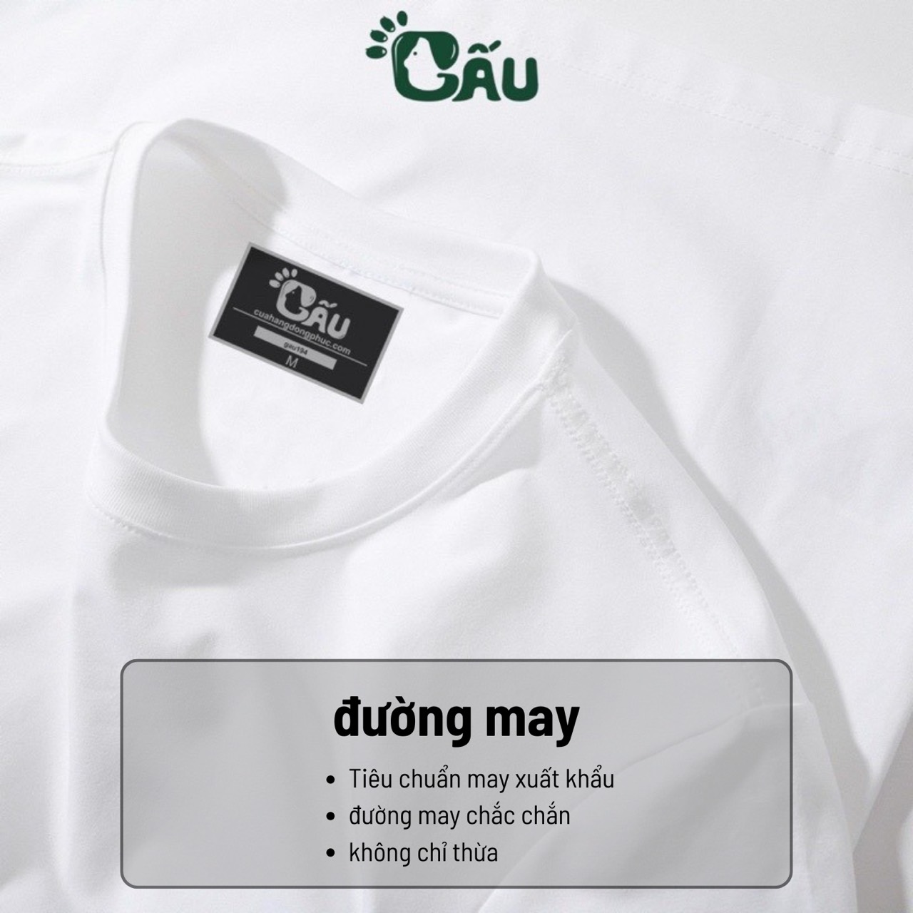 Áo phông nam GẤU 194 chất cotton