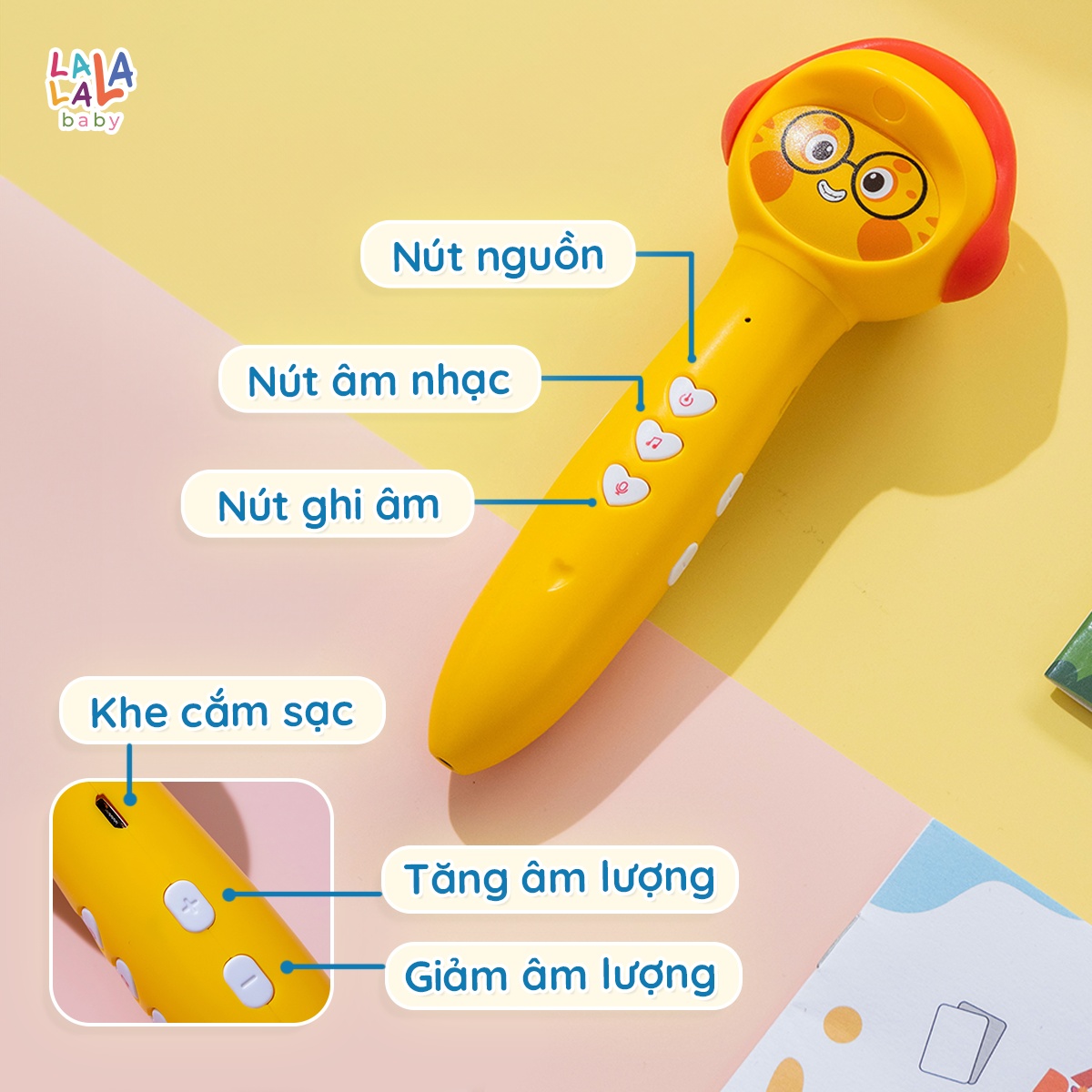 Bút Chấm Đọc Lala Magic Pen Song Ngữ Việt Anh - Đồ Chơi Âm Thanh Tích ...