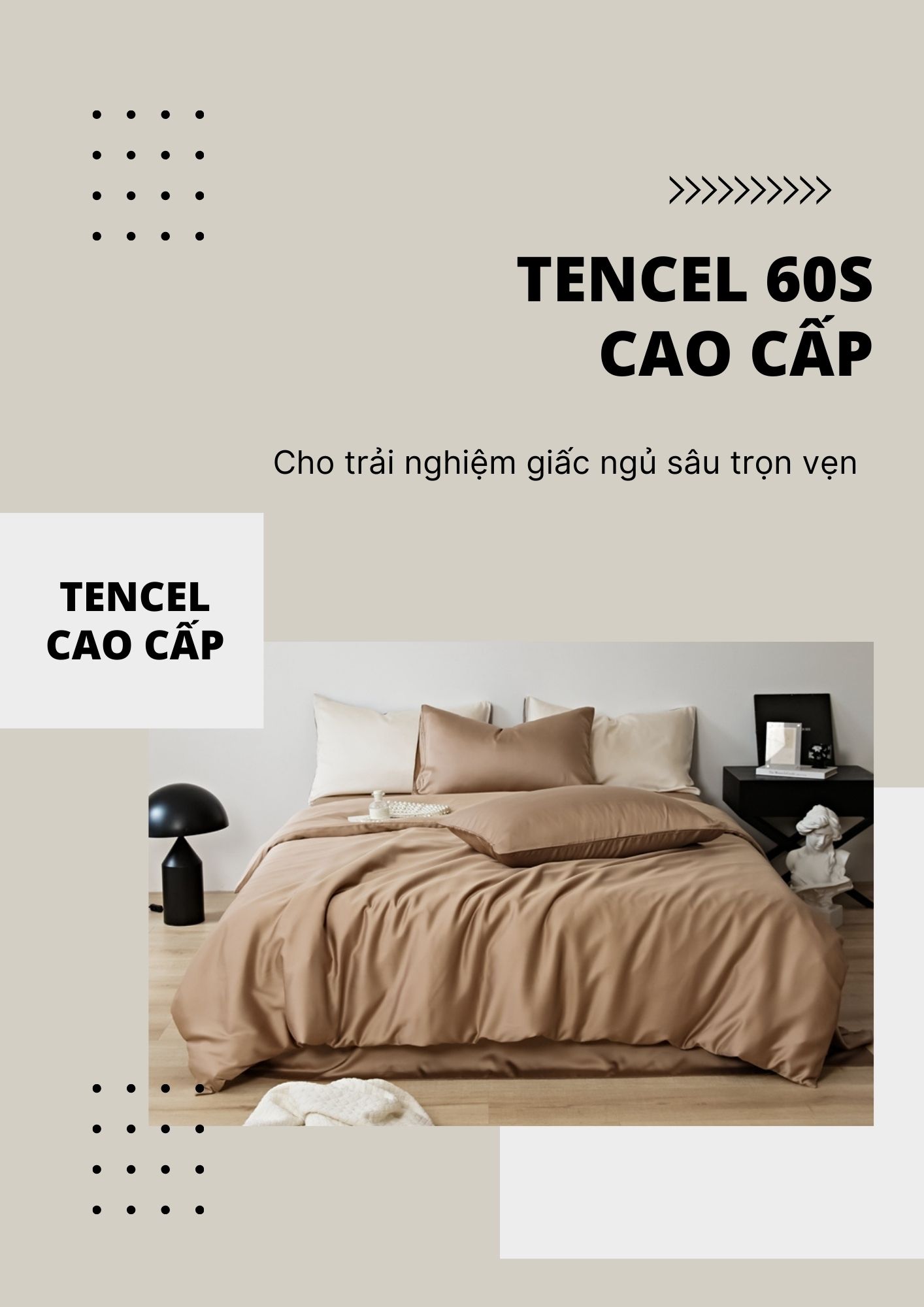 Mô tả Bộ Ga Giường 5 Món Cao Cấp He thong NEM Set Vỏ Chăn Ga Ra Drap Tencel Trải Giường Gối Nệm Đệm 5 Món Lụa Cao Cấp - 1
