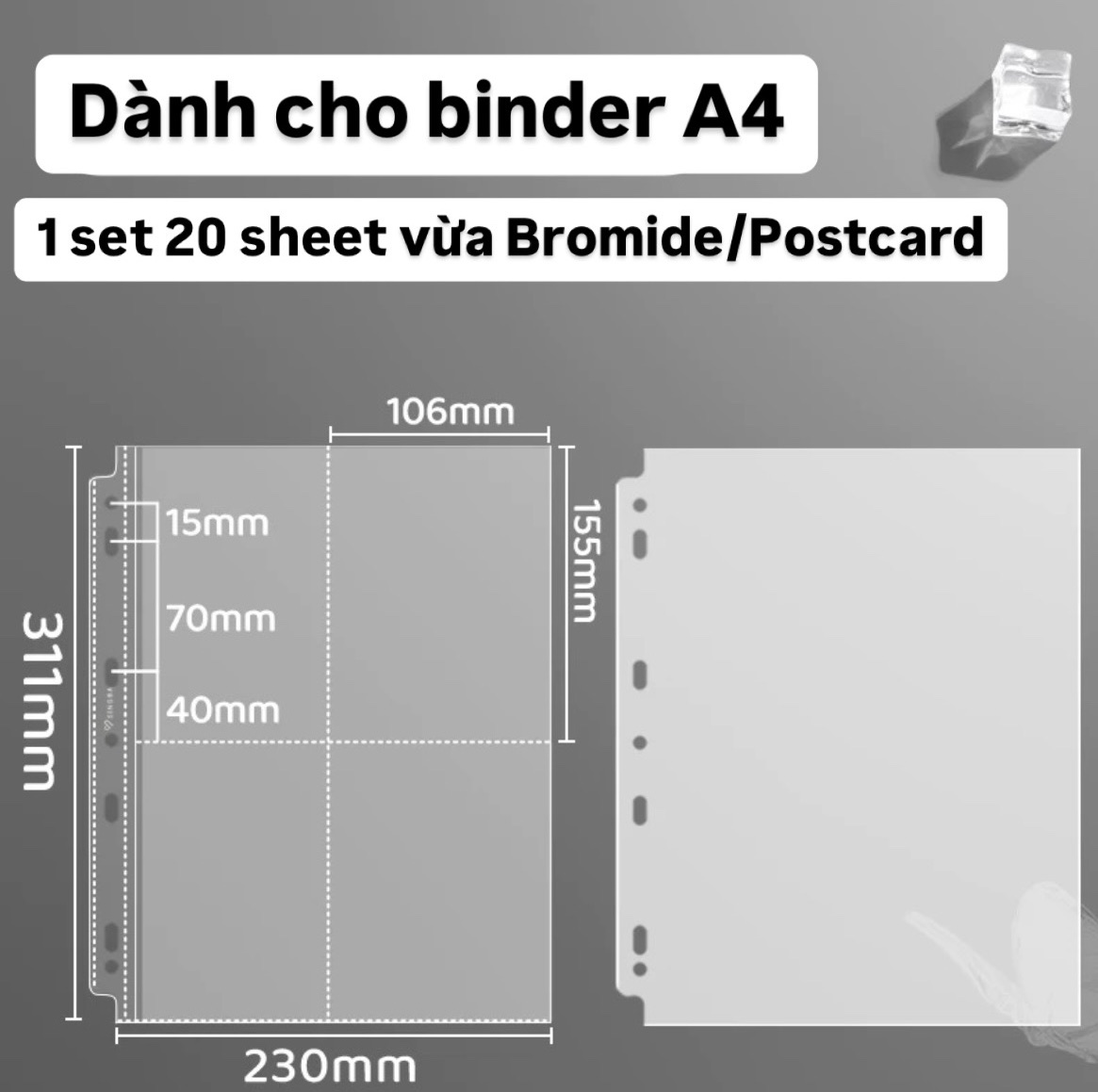 [WibuStation] Binder A4, A5 & Sheet Singba | Shopee Việt Nam