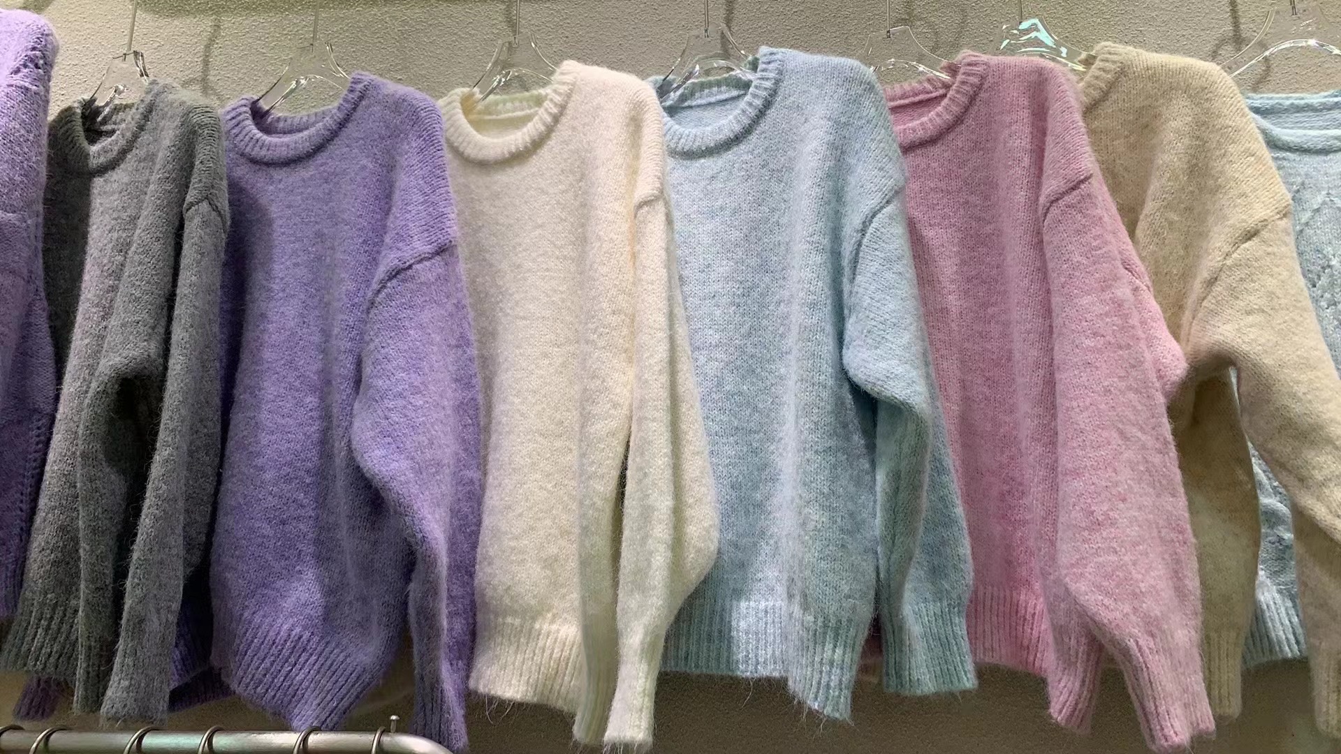 Áo len cổ tròn màu pastel dày dặn phong cách Hàn Quốc mã T069 | Shopee ...