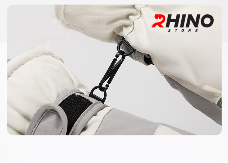 Mô tả Găng tay lót lông cừu giữ ấm mùa đông chống gió Rhino G904 chống trượt đi xe máy, xe đạp cho nam nữ, - 3